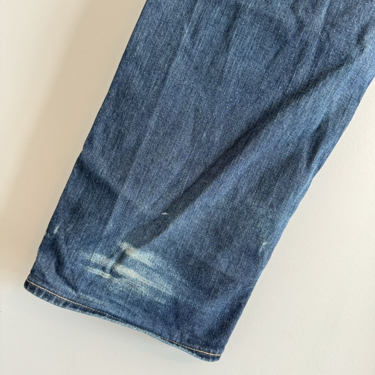 Bape OG BAPEXCLUSIVE Painted Logo Denim Jeans Size US 34 / EU 50 - 8 Thumbnail