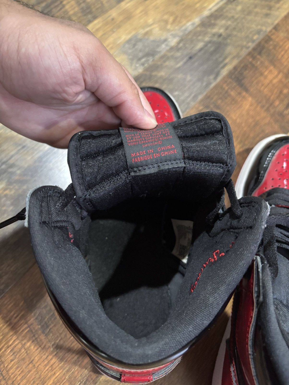 Jordan Brand Air Jordan 1 High og patent bred sneaker Size US 8.5 / EU 41-42 - 6 Thumbnail