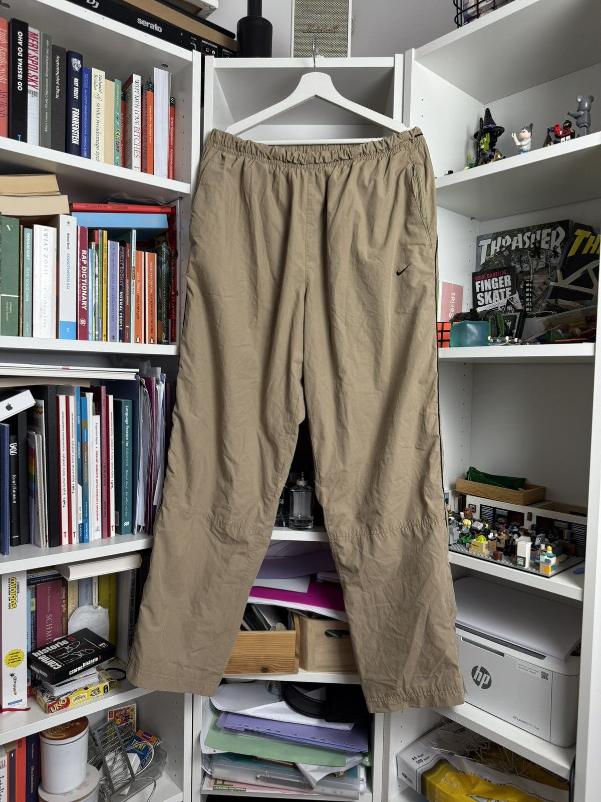 Vintage 90s Nike baggy parachute trackpants XL drill gorpcore