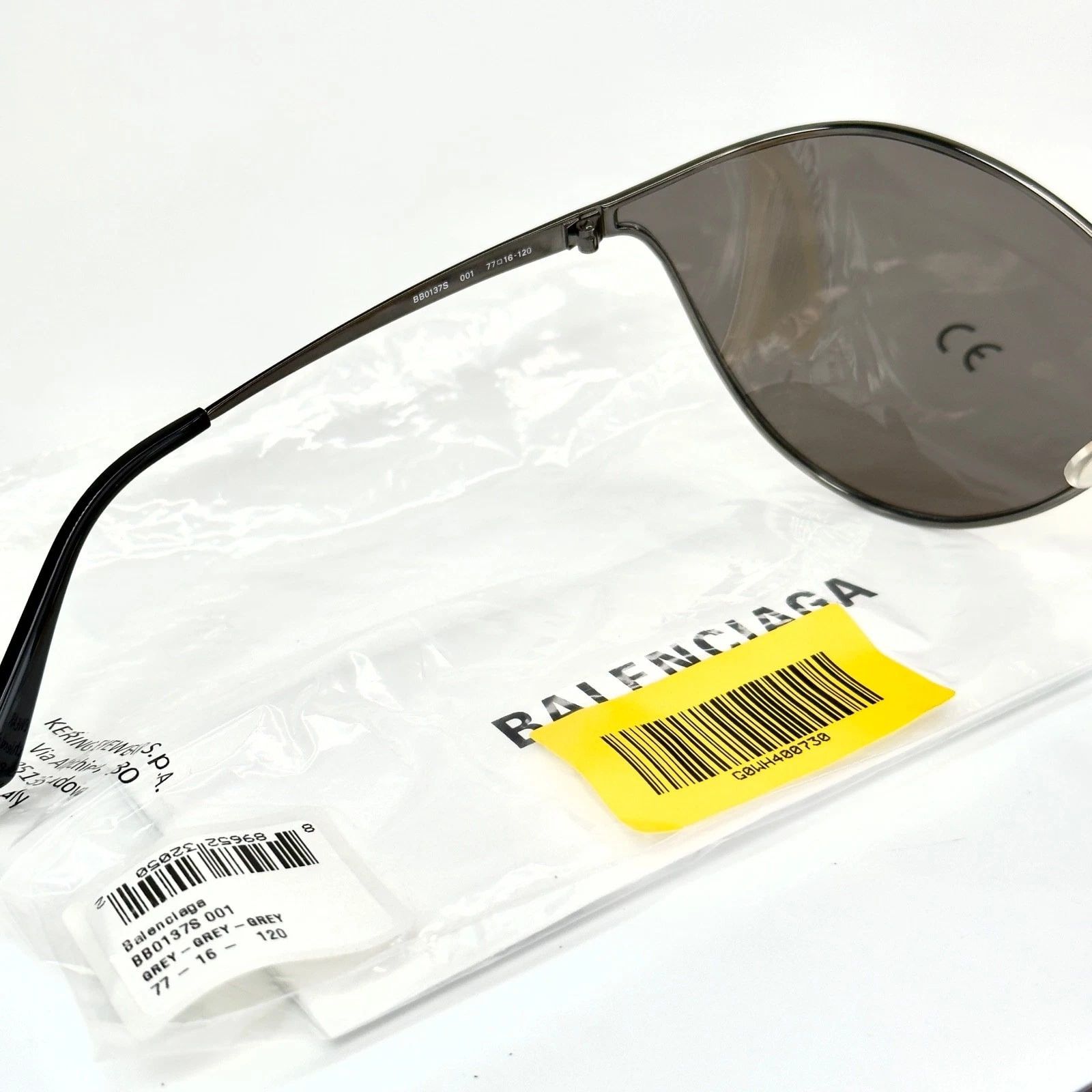Balenciaga BALENCIAGA BB0137S VISION 0137 Black Fashion Futuristic 001 Size ONE SIZE - 6 Thumbnail