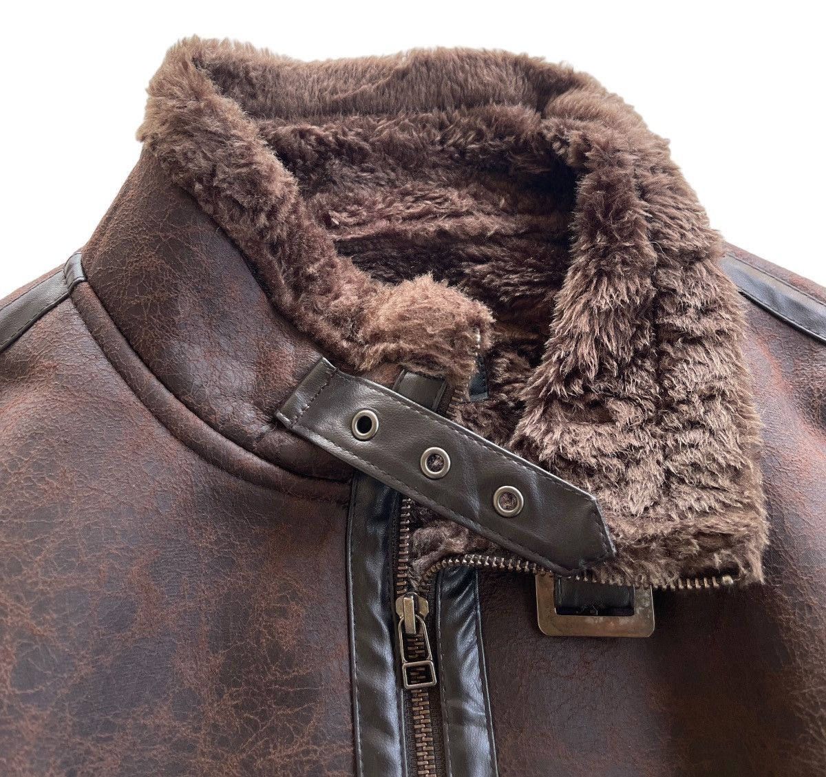 Japanese Brand Thruxton Faux Fur Shearling Polyester Jacket Size US M / EU 48-50 / 2 - 10 Thumbnail