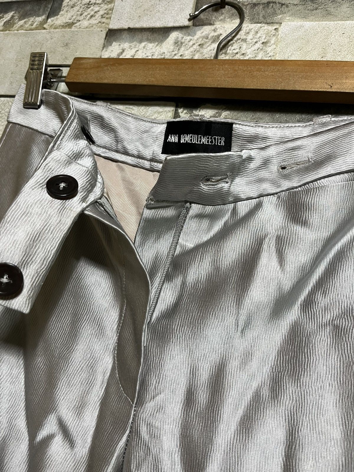 Ann Demeulemeester ANN DEMEULEMEESTER SILK HELM TROUSER Size 29" - 4 Thumbnail
