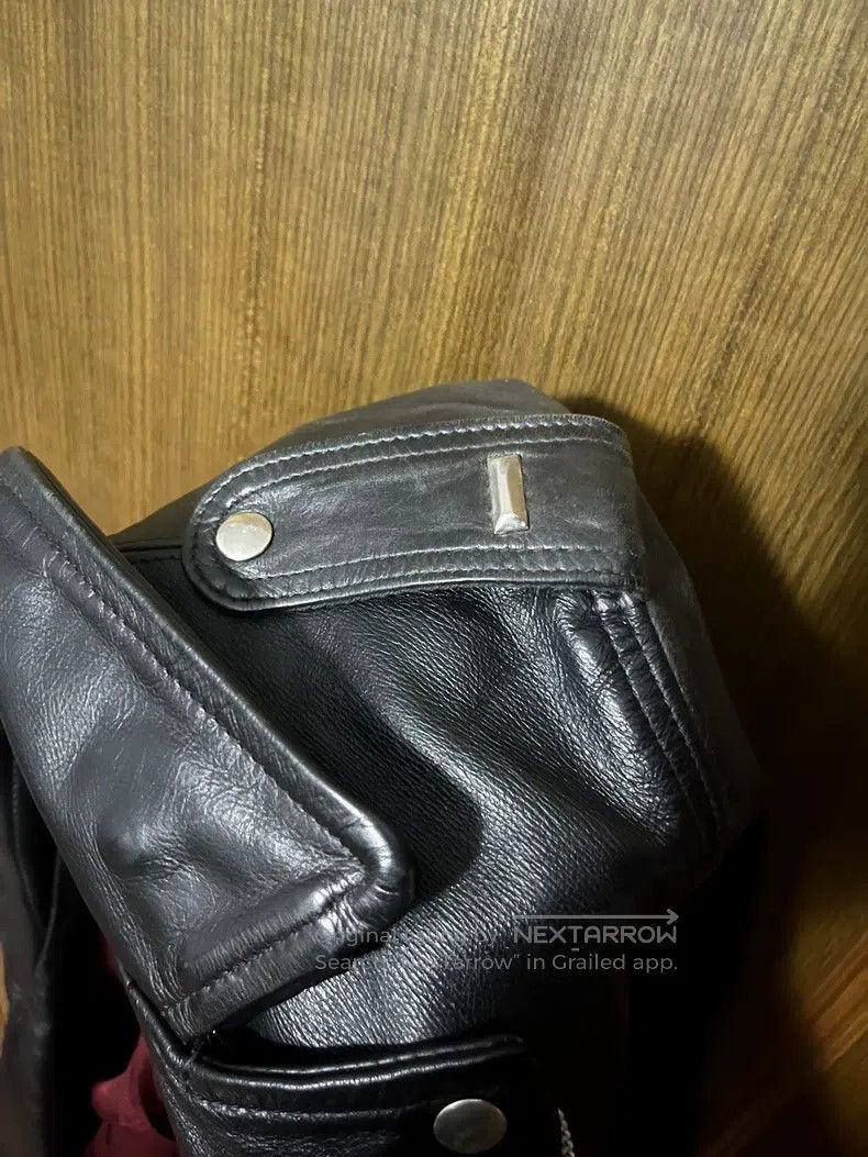 Schott Schott Leather jacket with diagonal zipper Size M / US 6-8 / IT 42-44 - 4 Thumbnail
