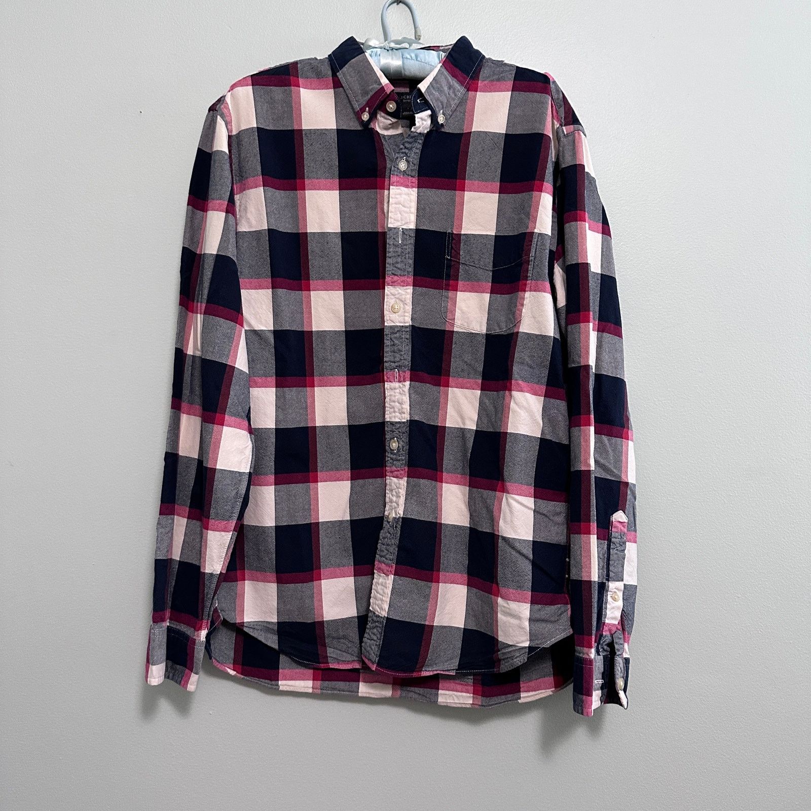 J.Crew J Crew navy buffalo plaid oxford button down Size US L / EU 52-54 / 3 - 2 Thumbnail