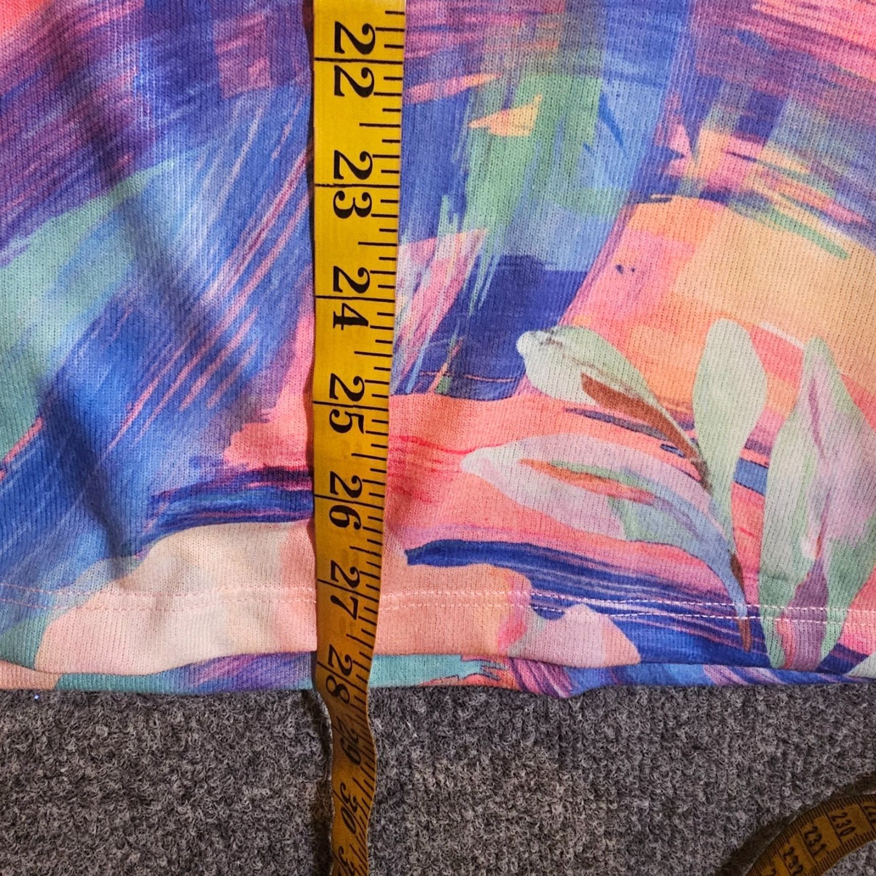 Soft Surroundings Soft Surroundings Shirt Medium Orange Floral 3/4 Sleeve V-Neck Art Casual Womens Size M / US 6-8 / IT 42-44 - 7 Thumbnail