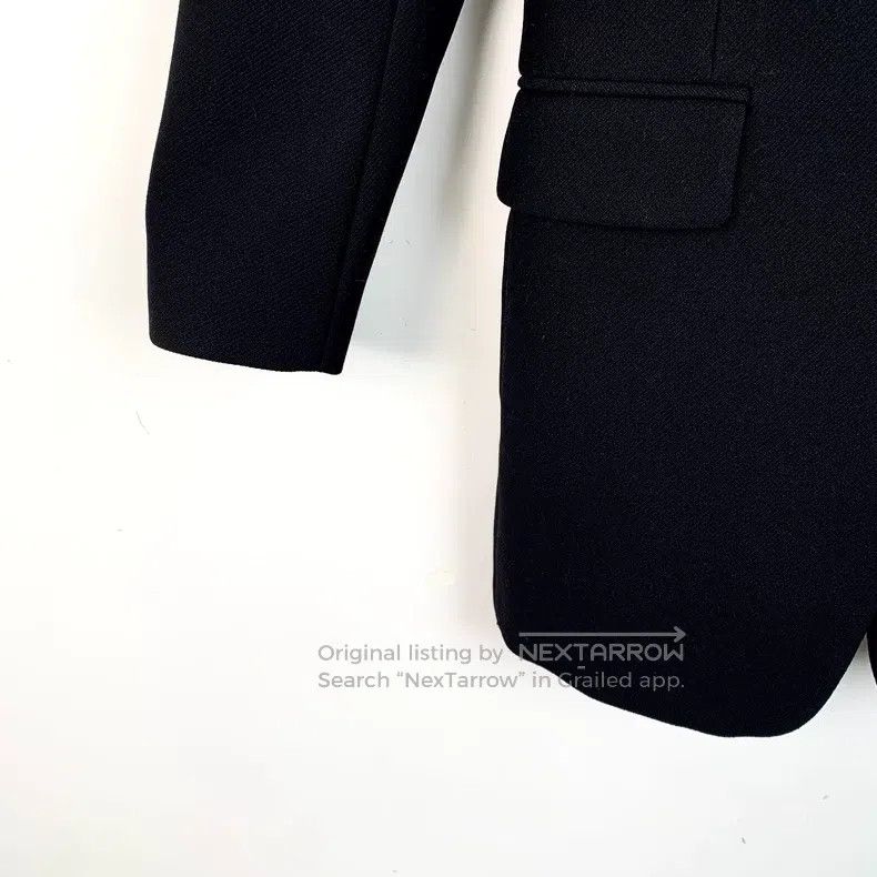 Hermes Hermes Black V-neck double-breasted waist-cinched blazer Size XXS / US 00 / IT 34 - 4 Thumbnail