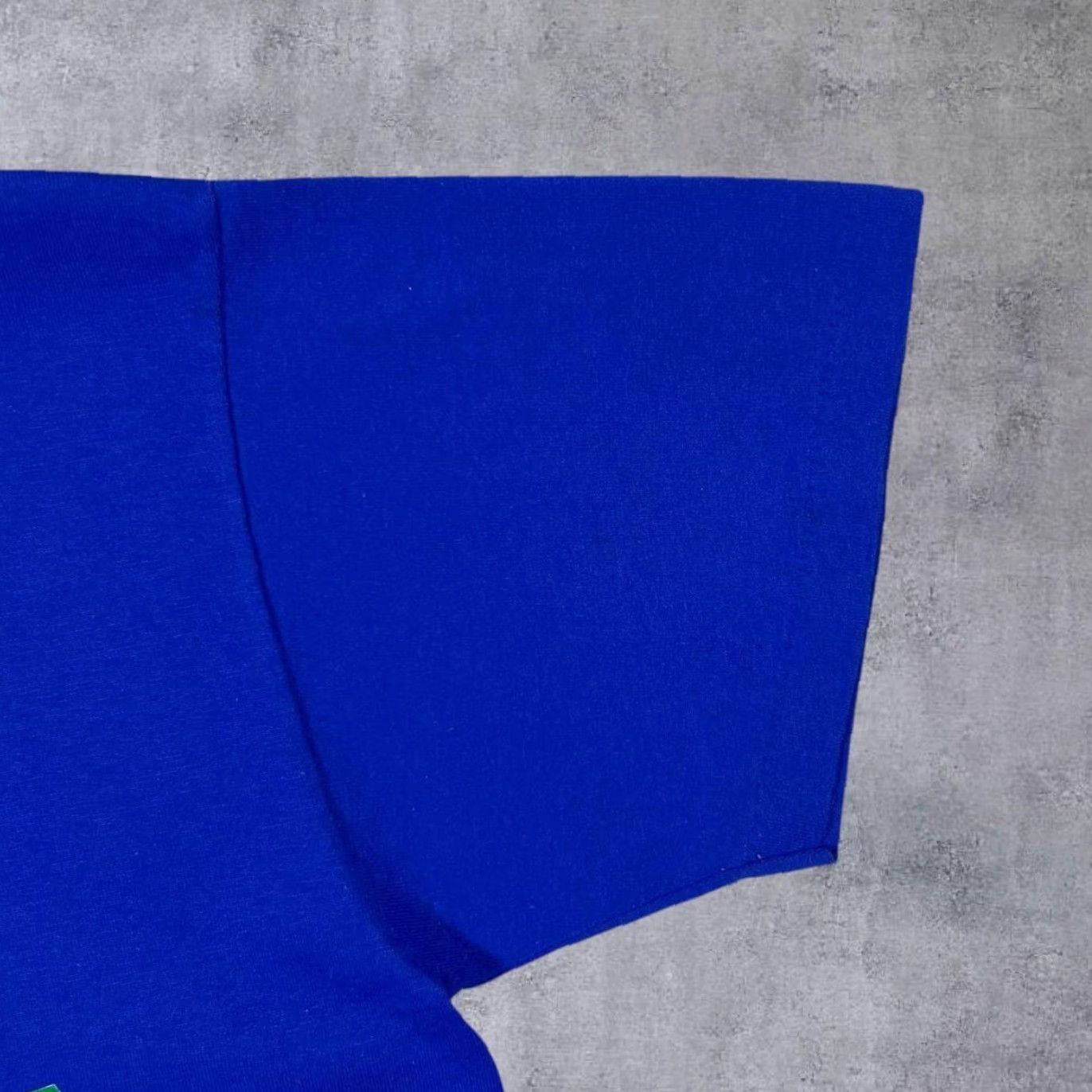 Vintage Vintage Go For The Goal (1996) Oneita T-Shirt Medium Blue Graphic Print Mens Short Sleeve Round Neck United States 1996 Bible School Size US M / EU 48-50 / 2 - 4 Thumbnail