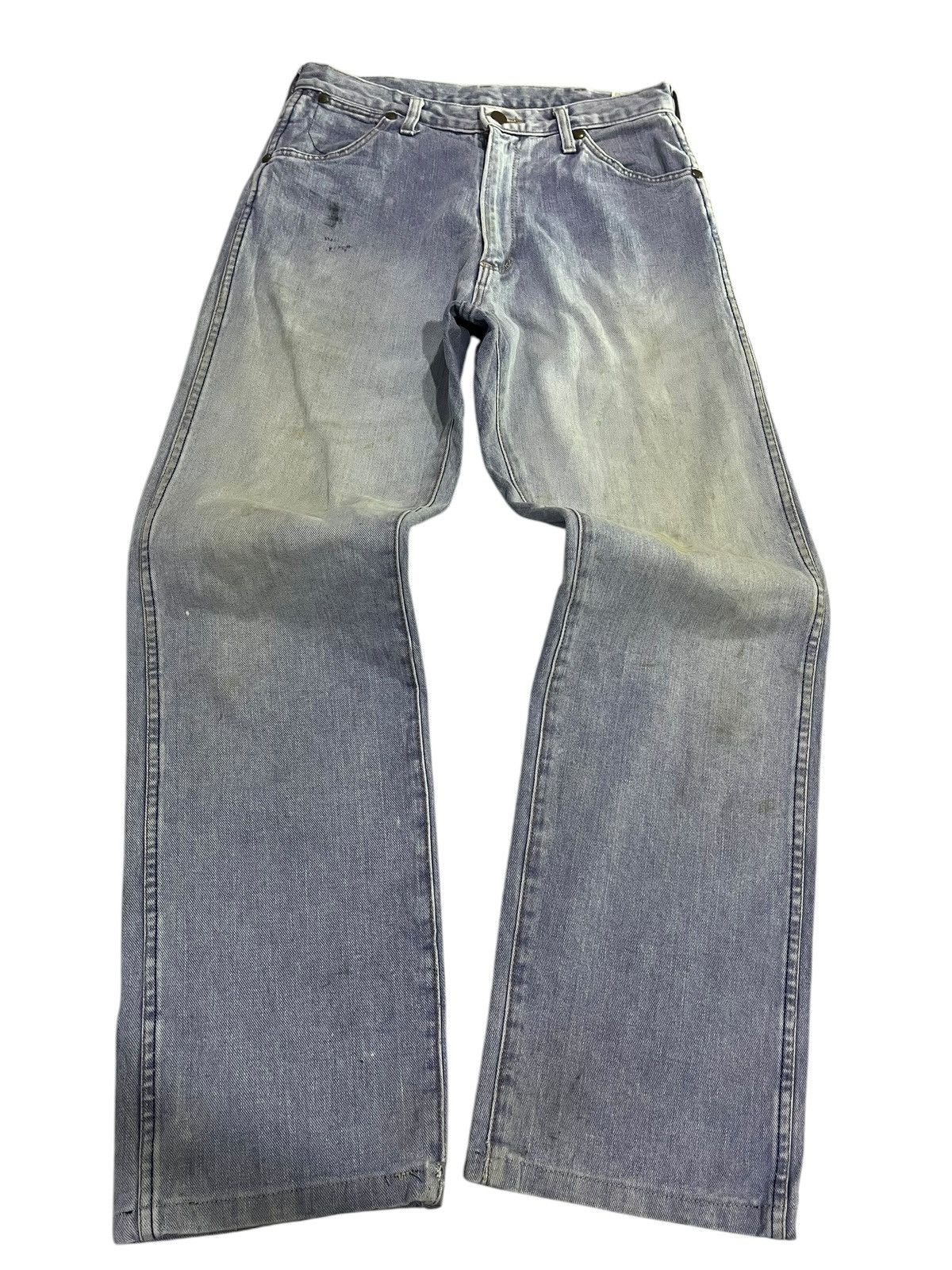 If Six Was Nine × Japanese Brand × Le Grande Bleu (L.G.B.) VINTAGE WRANGLER BLUE BELL WASHED BLUE DENIM Size US 30 / EU 46 - 1 Thumbnail