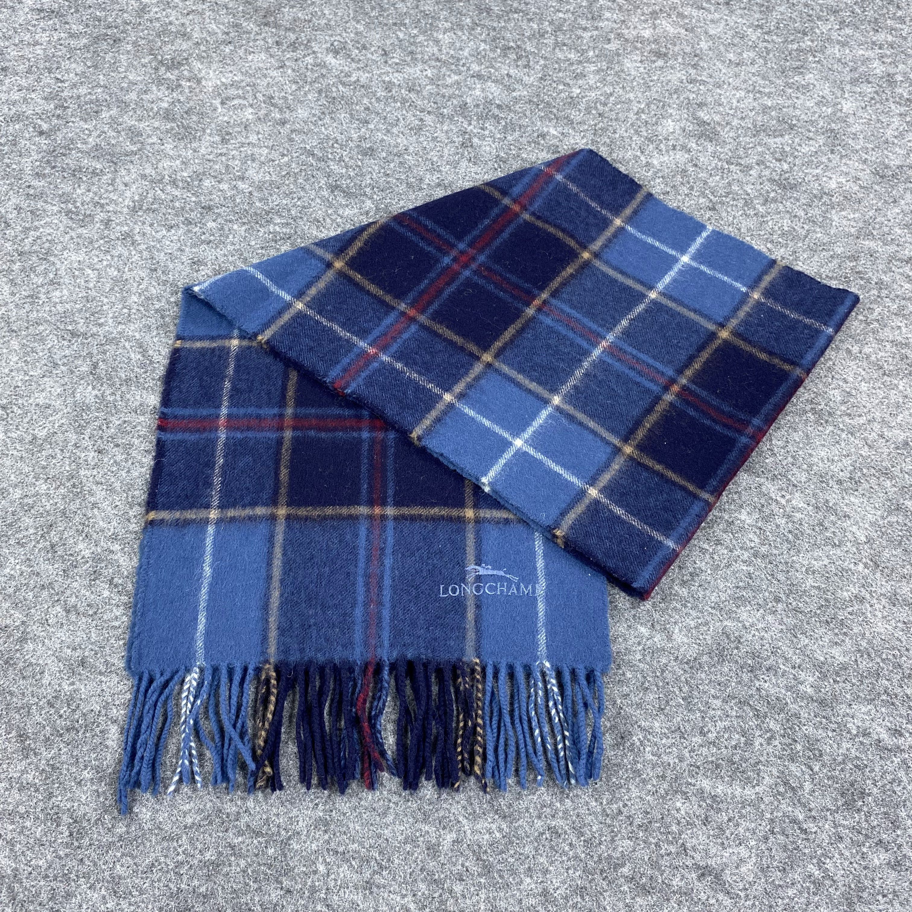 Longchamp × Vintage GF10121 Longchamp Scarf Neck Wear Muffler Nova Check Size ONE SIZE - 5 Thumbnail