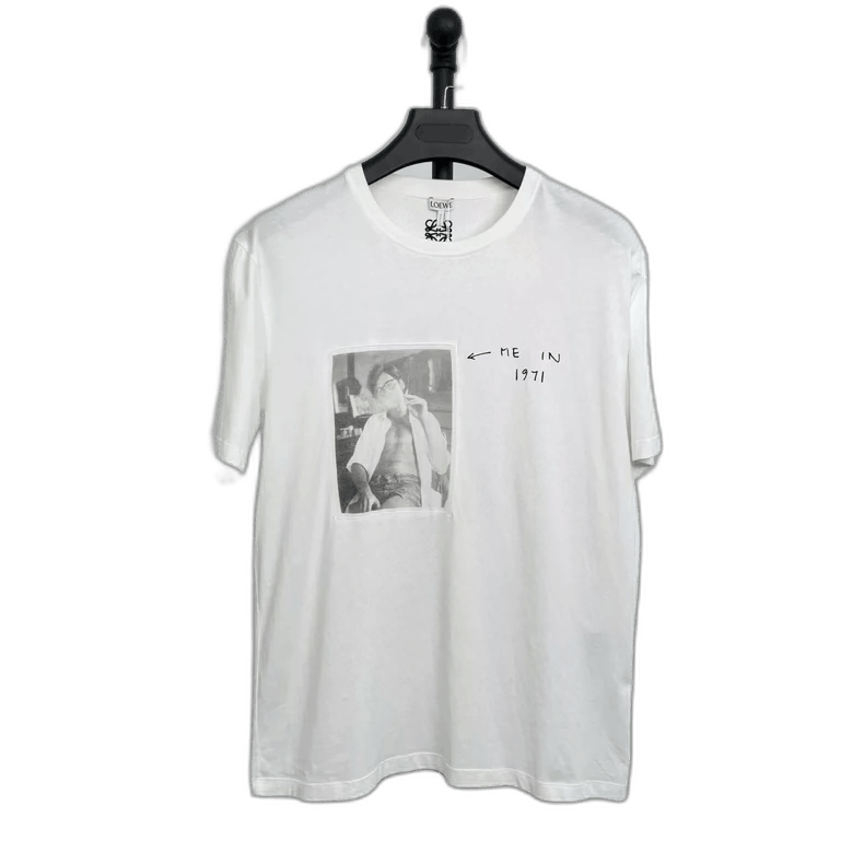 Loewe Loewe White Graphic Short Sleeve T-Shirt-yf Size US L / EU 52-54 / 3 - 1 Thumbnail