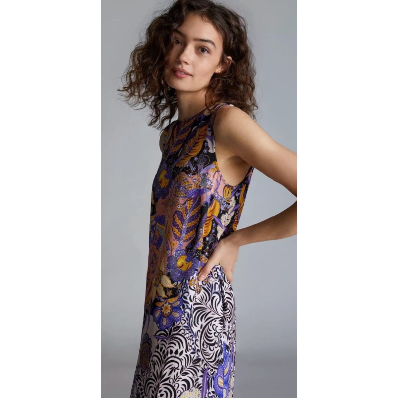 Anthropologie Anthropologie Alanna Maxi Dress XL Sleeveless Floral Multicolor Tropical Maxi Womens Size XL / US 12-14 / IT 48-50 - 3 Thumbnail