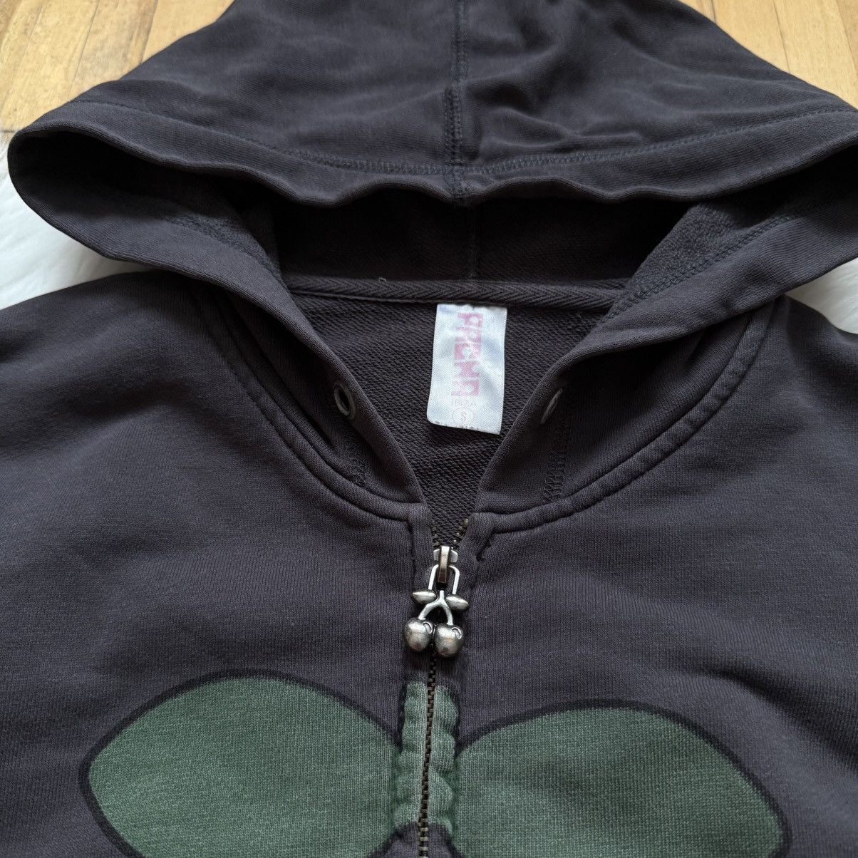 Hysteric Glamour 📌 Vintage Pacha Ibiza Cherrys Y2K Zip Up Hoodie Size S / US 4 / IT 40 - 4 Thumbnail