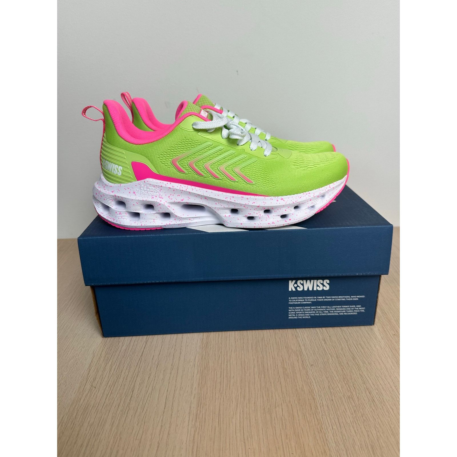 K-Swiss Melrose Tubes Lite Green Sneaker Size New