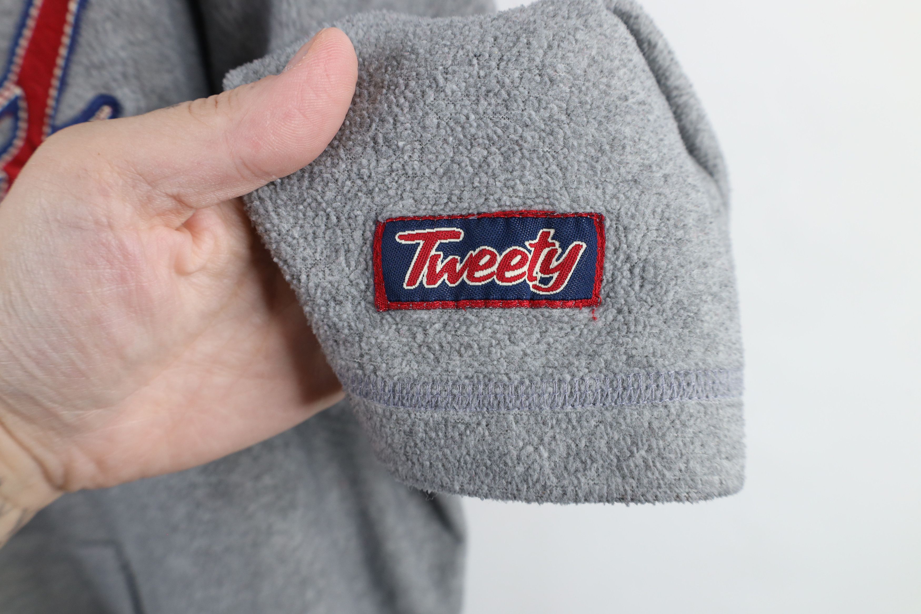 Vintage Vintage 90s Looney Tunes Tweety Bird Fiesta Fleece Hoodie Size 4XL / US 24-26 - 4 Thumbnail