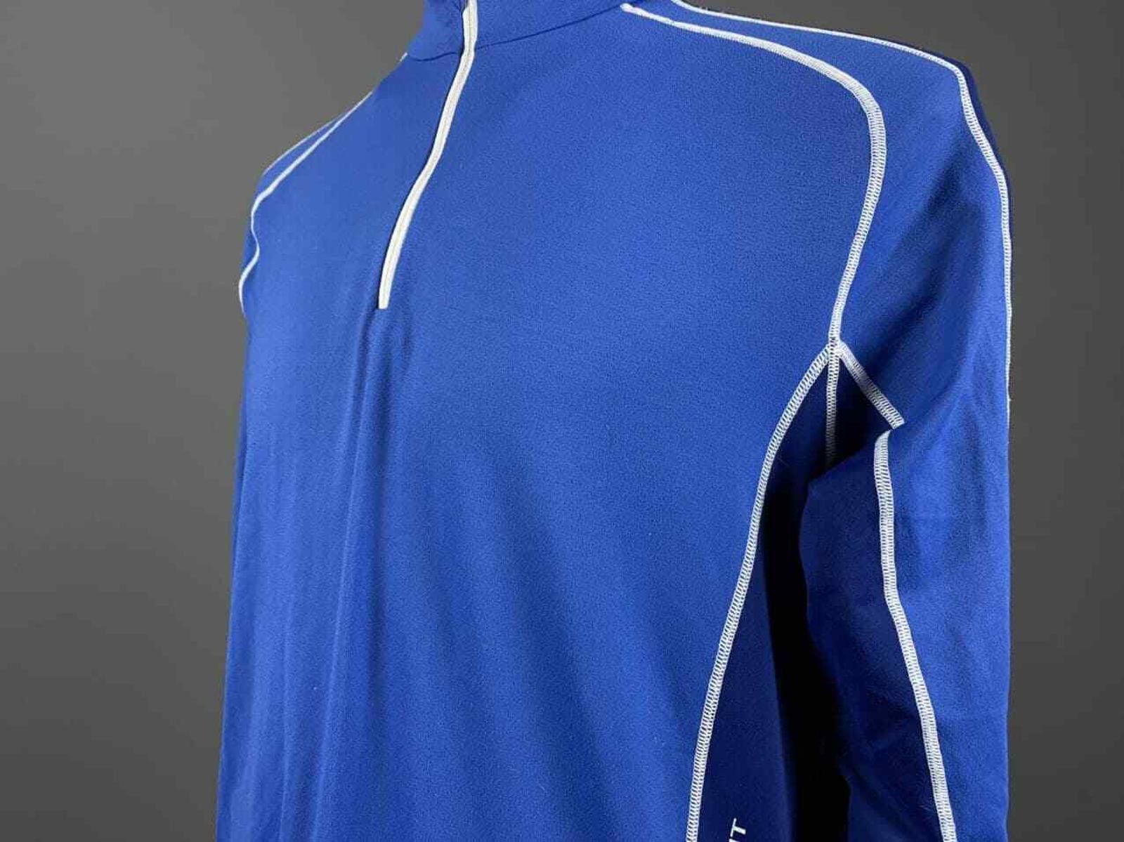 KJUS Men Kjus Systems Blue High Neck 1/4 Zip Fleece Sweater Size US M / EU 48-50 / 2 - 3 Thumbnail