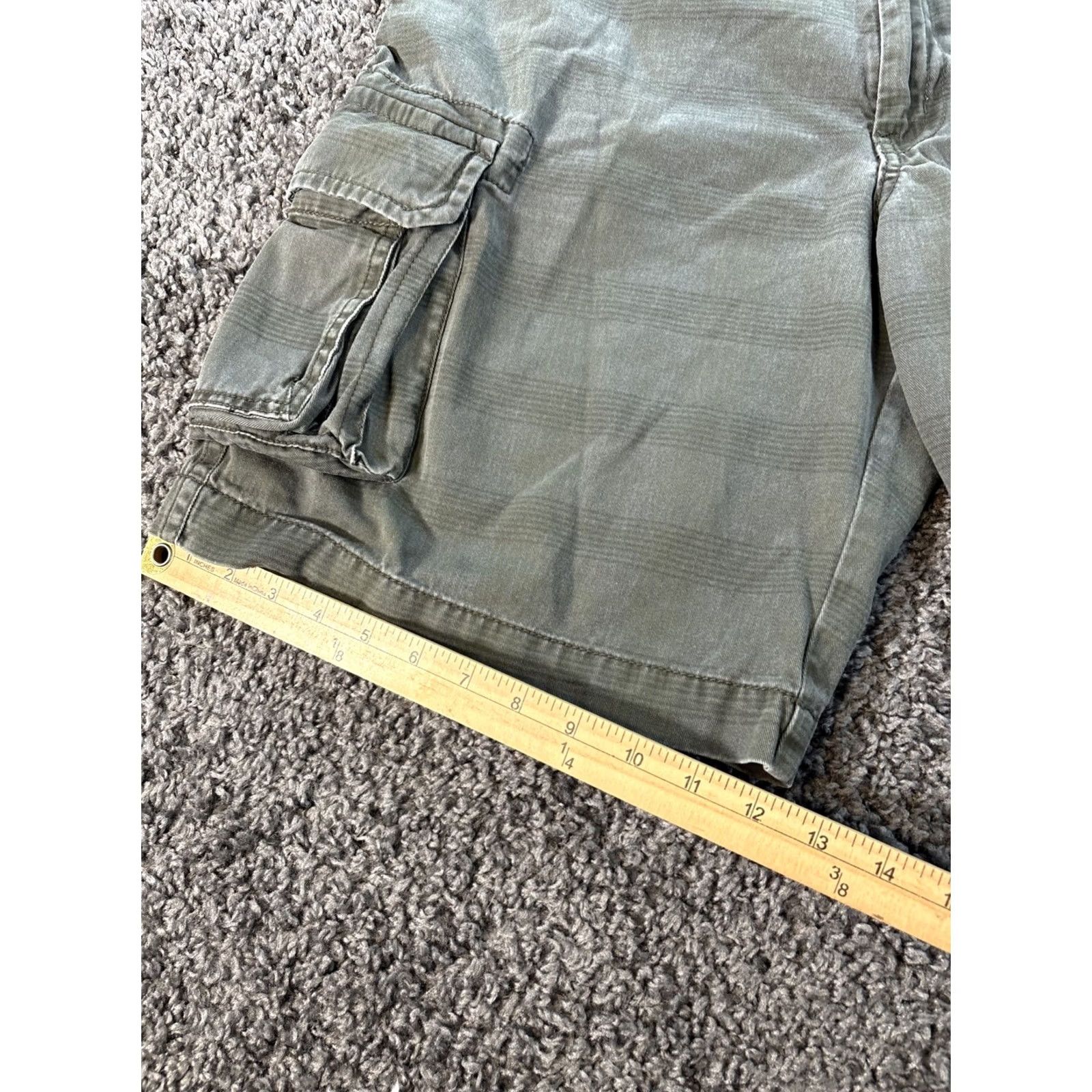 Arrow VINTAGE Arrow Cargo Shorts Mens 36 Green Plaid Utility Grunge Size US 36 / EU 52 - 3 Thumbnail