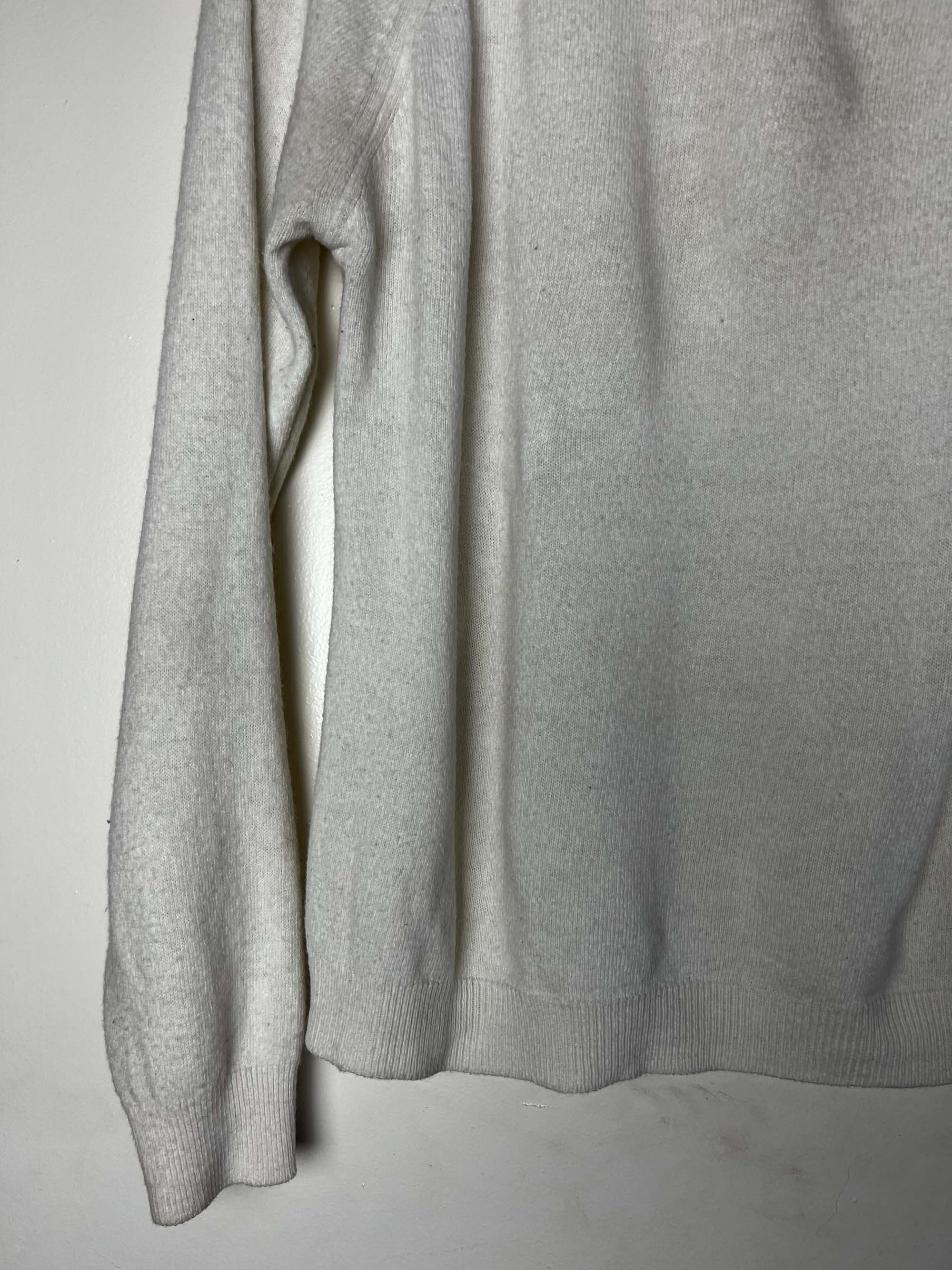 pandora Vintage 1960's Pandora Creamy Off White Mock-Neck Sweater Size M / US 6-8 / IT 42-44 - 4 Thumbnail