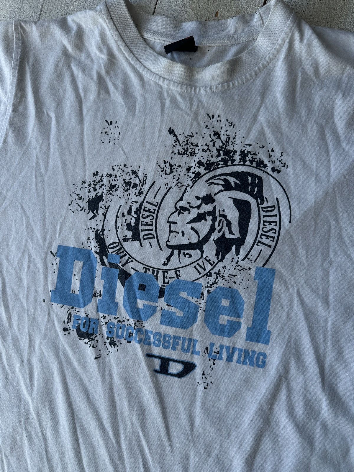 Diesel 🚨DIESEL AVANT GARDE ARCHIVE VINTAGE BIG LOGO T-SHIRT Y2K TEE Size US XS / EU 42 / 0 - 5 Thumbnail