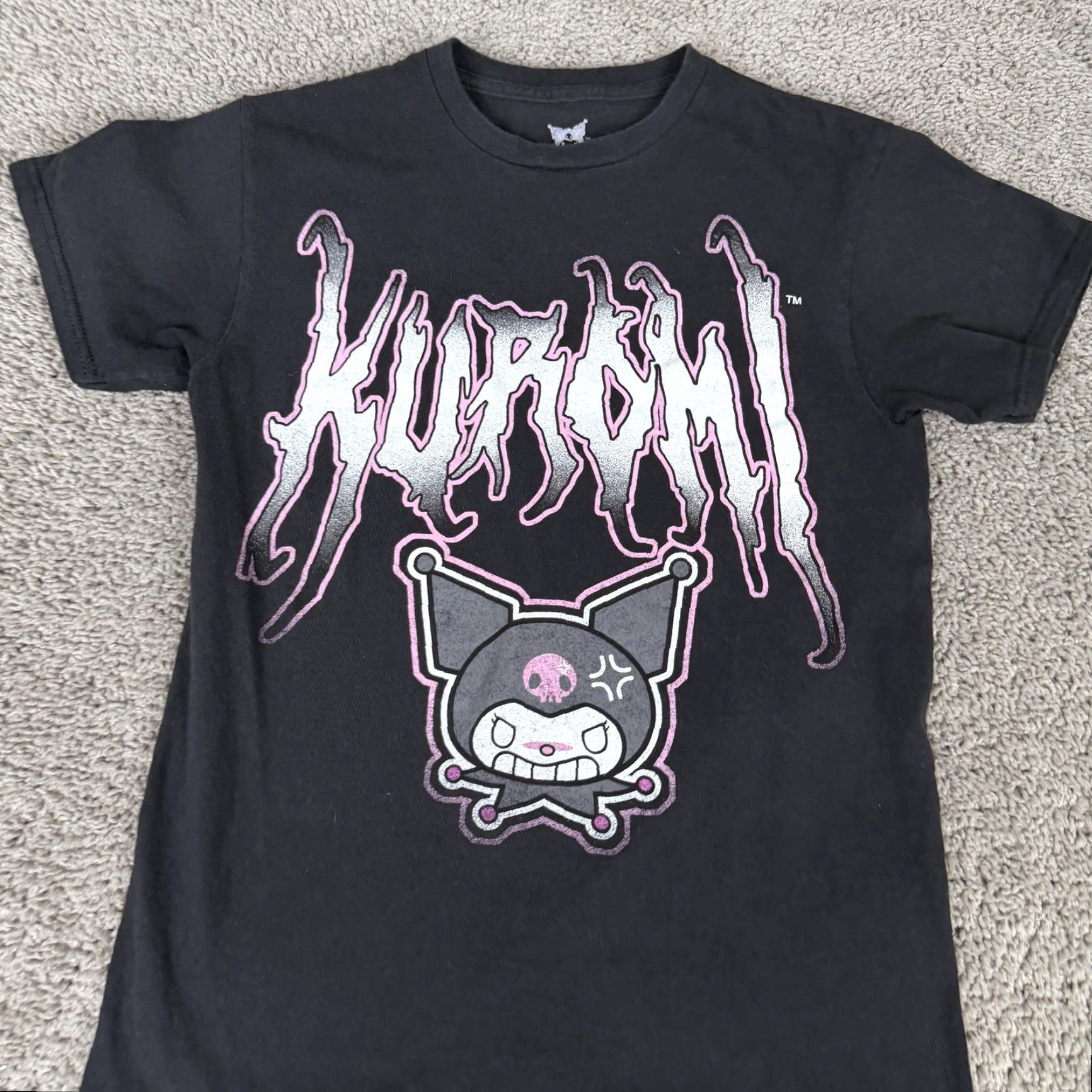 Vintage Kuromi Shirt Mens Small Black White Sanrio Graphic Cartoon T-Shirt Tagless Size US S / EU 44-46 / 1 - 3 Thumbnail