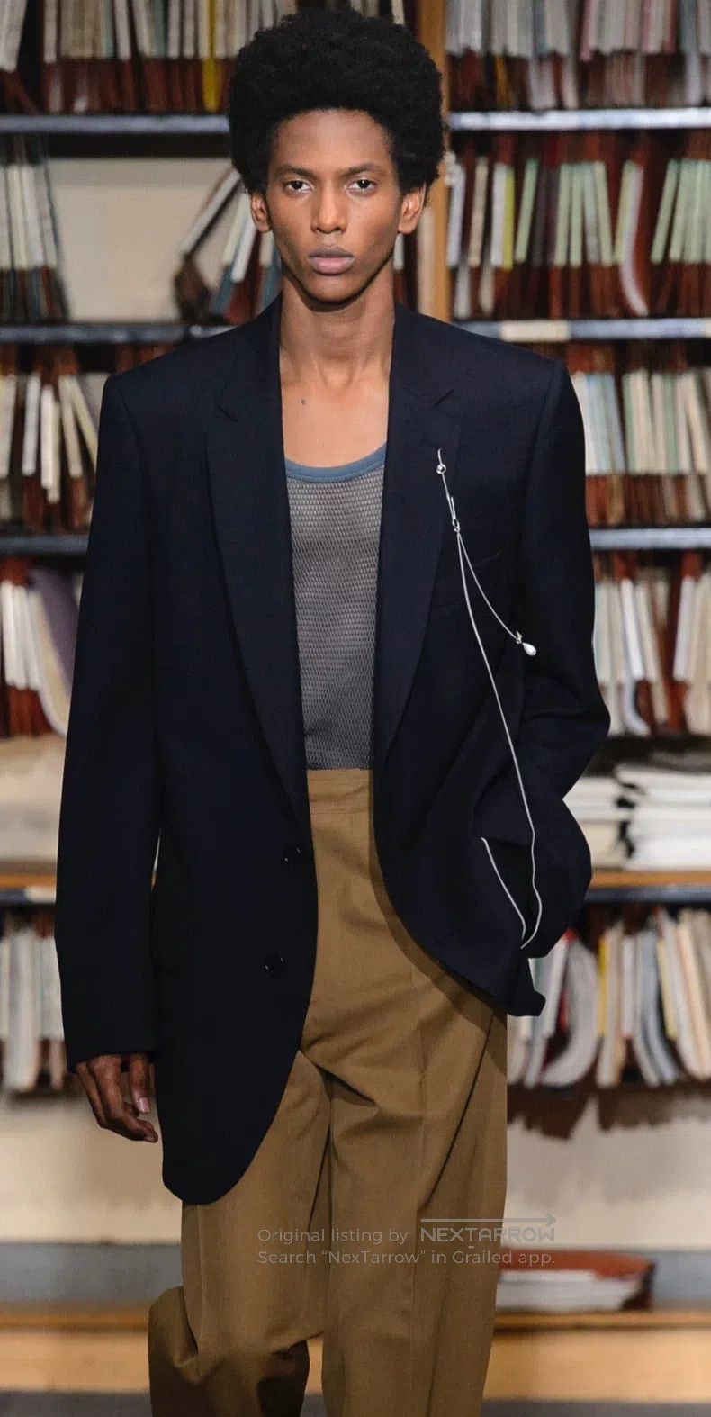Dries Van Noten Dries Van Noten size:50 Mohair-Wool Blend Blazer Size US XL / EU 56 / 4 - 1 Thumbnail