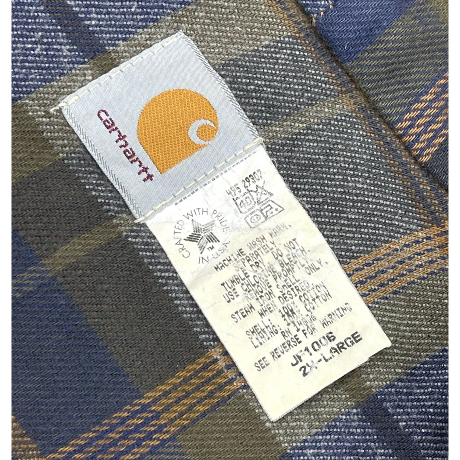 Carhartt VINTAGE Carhartt Jacket 2XL Bomber Jacket Brown Flannel Lined 90s Workwear Mens Size US XXL / EU 58 / 5 - 3 Thumbnail