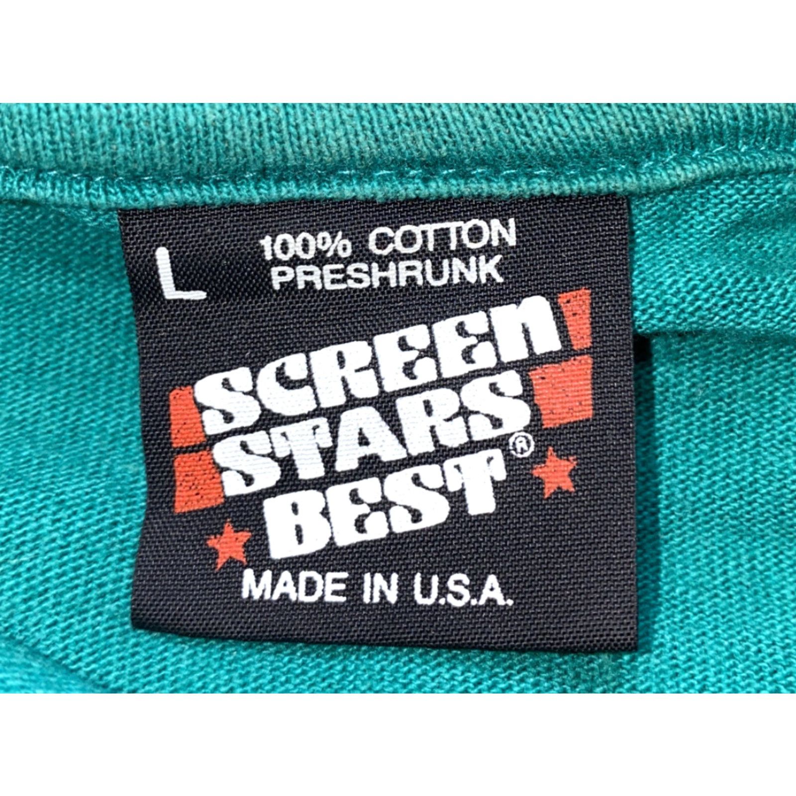 Vintage VINTAGE Screen Stars Best Mens Green Cotton USA Made Short Sleeve Polo Shirt L Golf Polo Mens Green Cotton USA Made Short Sleeve Polo Shirt L Size US L / EU 52-54 / 3 - 6 Thumbnail