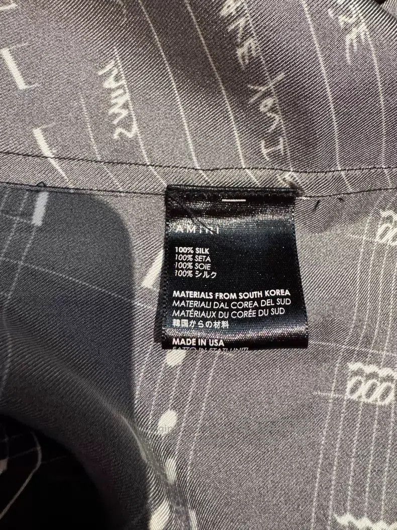 Amiri Amiri Classic silk music note shirt size S Size US S / EU 44-46 / 1 - 7 Thumbnail