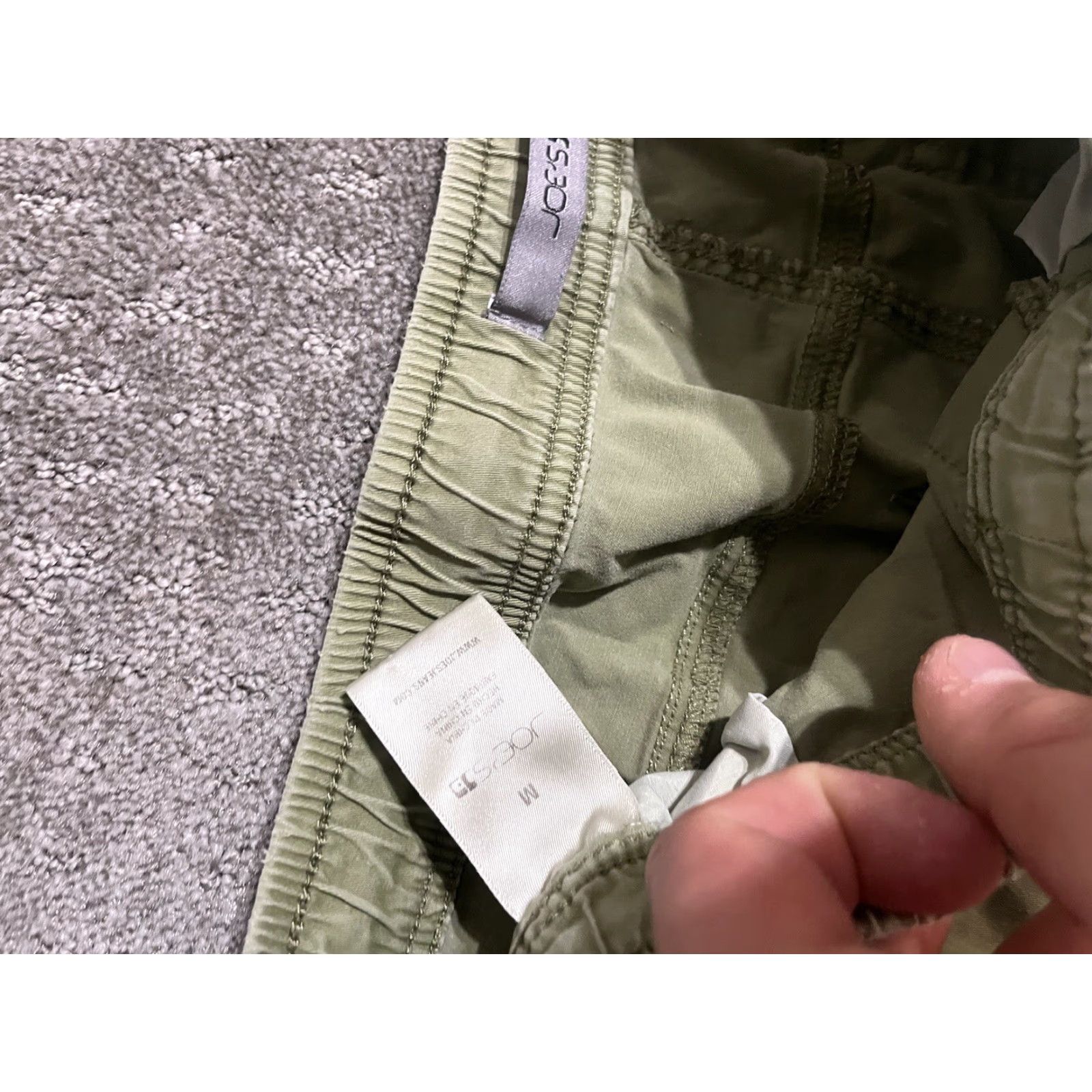Vintage Joe's Jeans Women's Jogger Pants Medium Green Drawstring Casual Tapered Size 32" / US 10 / IT 46 - 6 Thumbnail