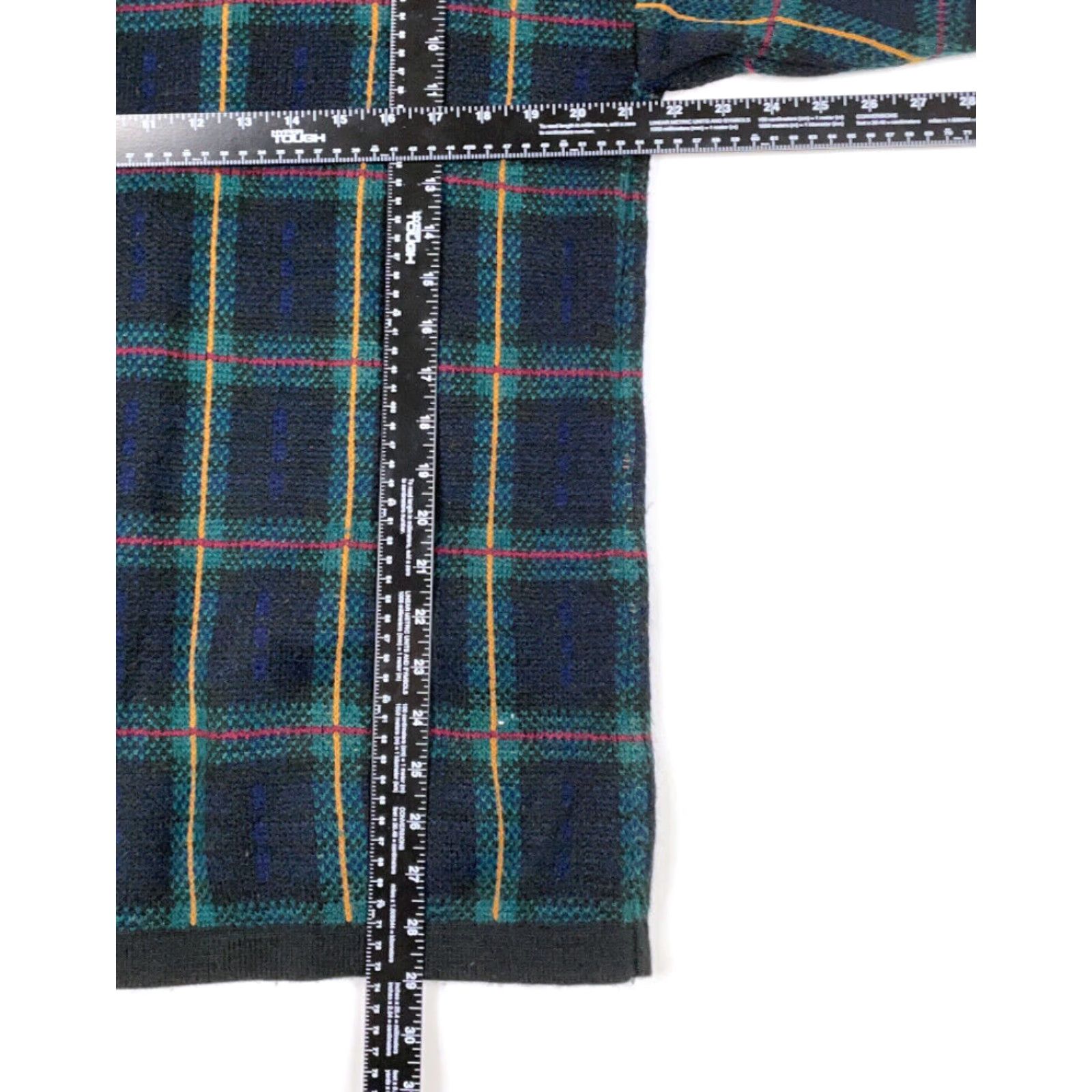 Etro Retro Green Plaid Cardigan Sweater Brass Engraved Buttons Elegant Preppy M Size M / US 6-8 / IT 42-44 - 6 Thumbnail