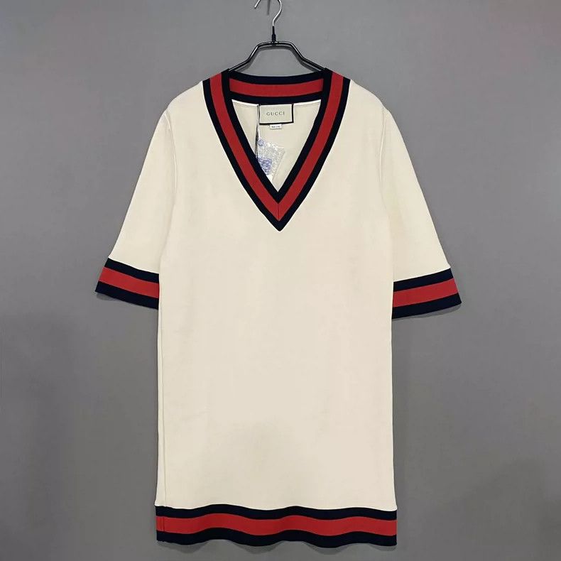 Gucci Classic V-Neck Dress by Gucci - dmc Size L / US 10 / IT 46 - 1 Thumbnail