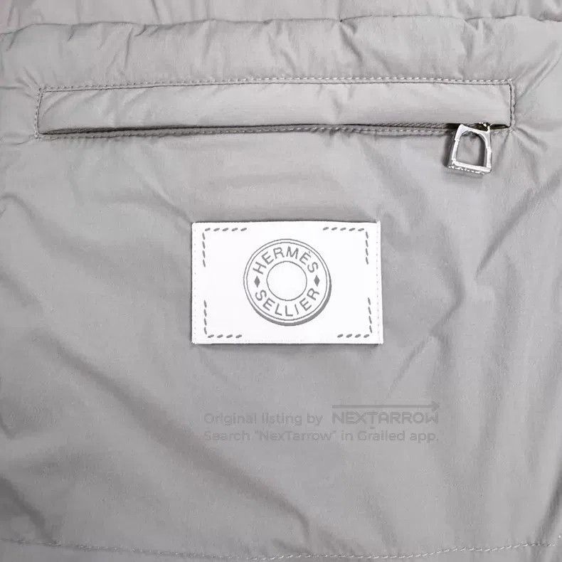 Hermes Hermes Light Brown Equestrian Tech Fabric Silver Buckle En Size S / US 4 / IT 40 - 4 Thumbnail