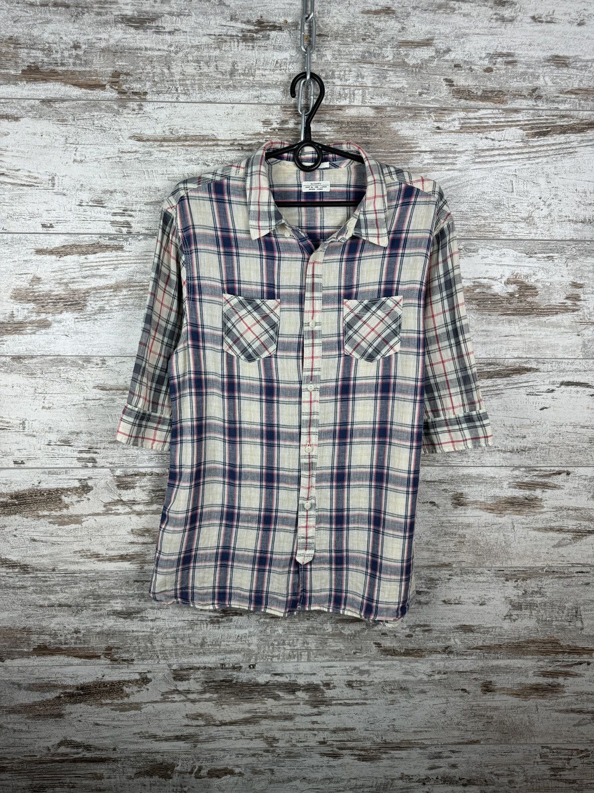 Allsaints × Japanese Brand Mens AllSaints GRIDLOCK HS SHIRT button up luxury linen Size US L / EU 52-54 / 3 - 1 Thumbnail