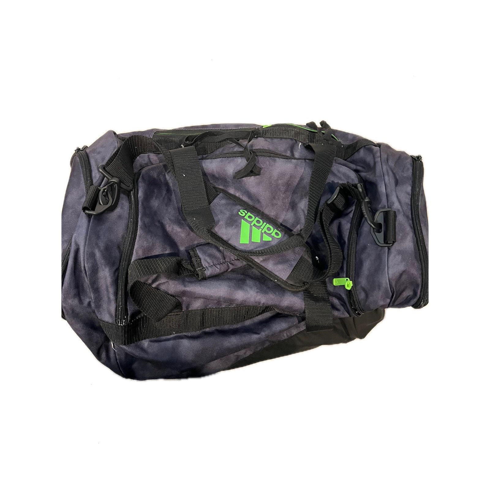 Adidas Adidas Defender Medium 20"x12"x12" Gray Green Duffel Gym Bag Size ONE SIZE - 3 Thumbnail