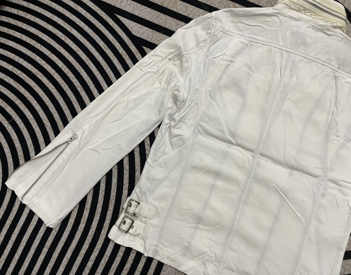 In The Attic 2000s IN THE ATTIC BIKER JACKET OFF WHITE COTTON Size US M / EU 48-50 / 2 - 14 Thumbnail