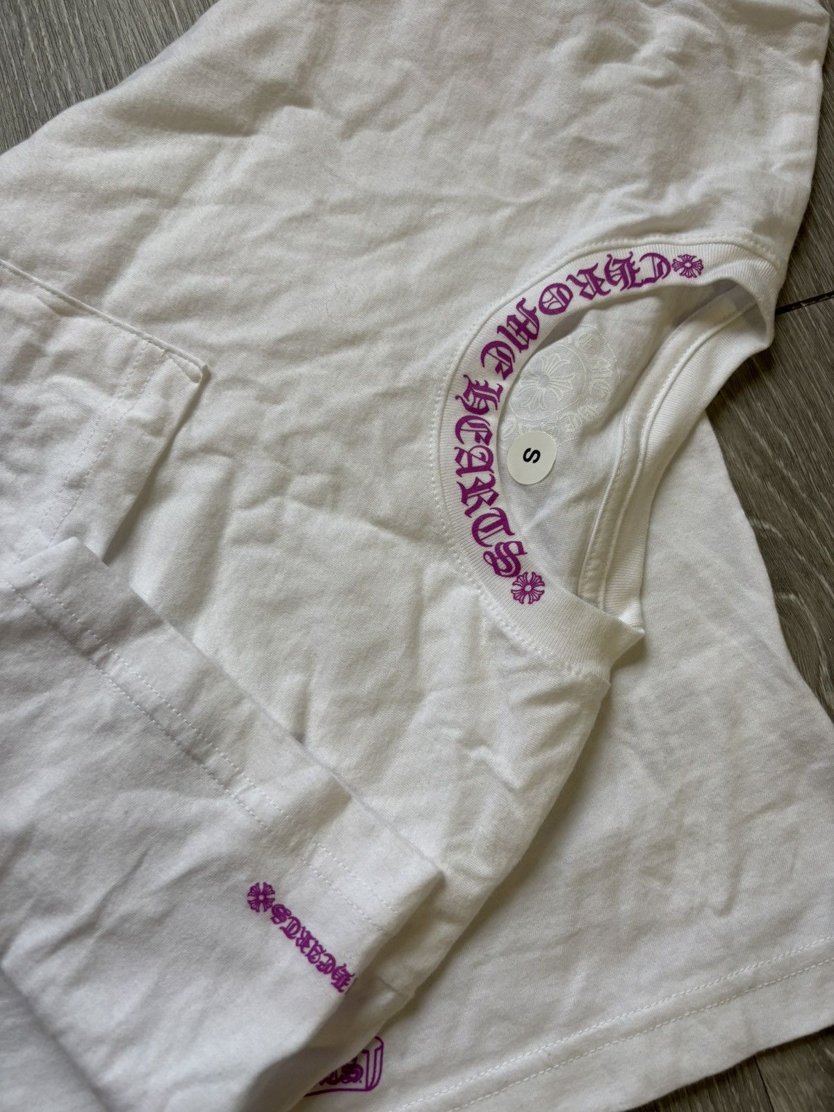 Chrome Hearts Chrome Hearts Purple Neck Logo Tee Size US S / EU 44-46 / 1 - 5 Thumbnail