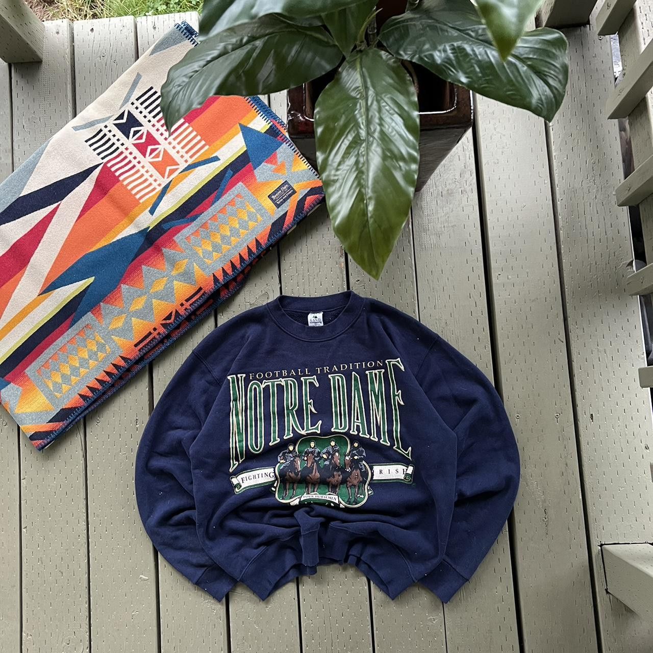 Vintage Vintage Notre Dame Sweater Sweatshirt Size US L / EU 52-54 / 3 - 1 Thumbnail