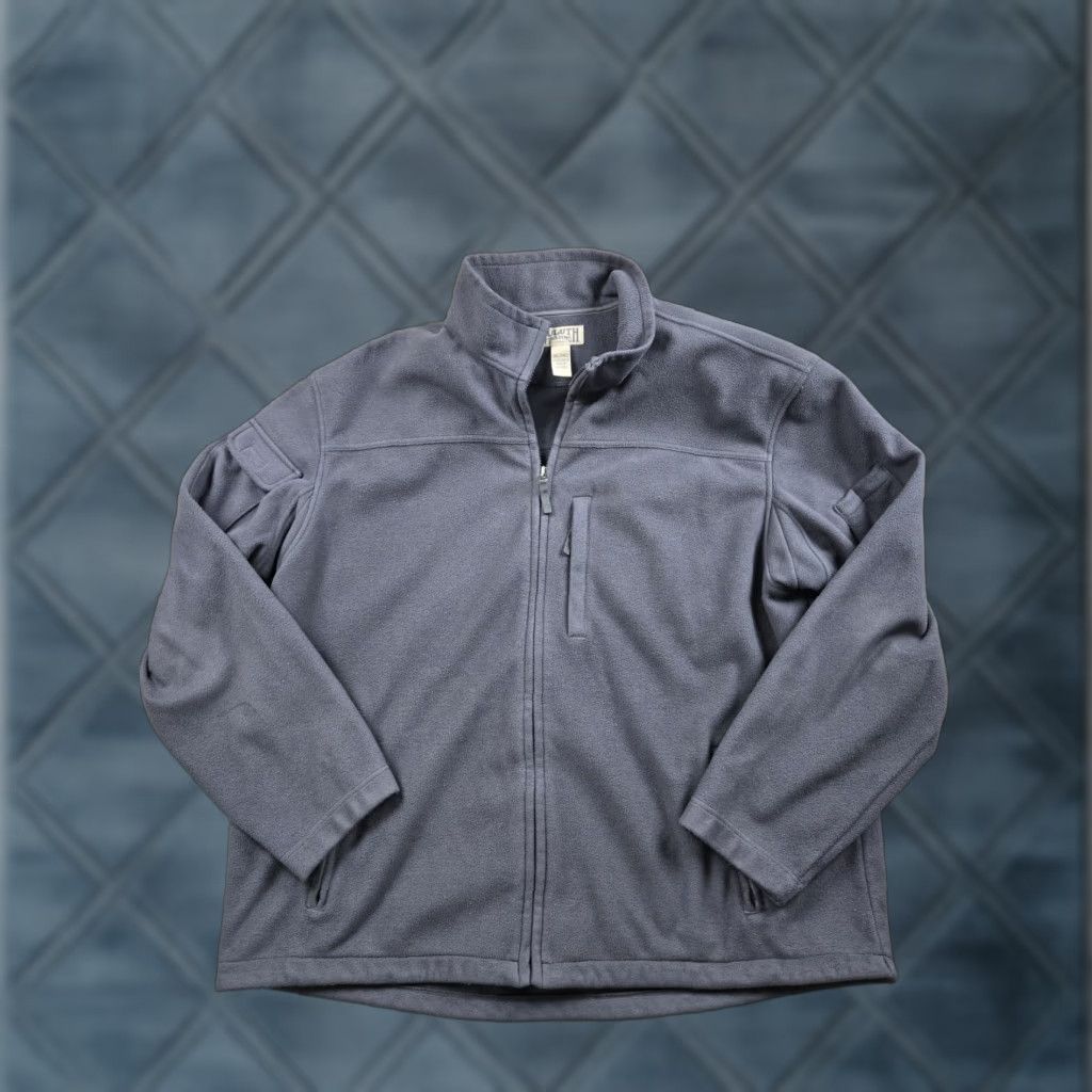 Vintage Duluth Trading Shoreman Fleece Jacket Mens 3XLT Gray Full Zip Windproof Size US XL / EU 56 / 4 - 1 Thumbnail