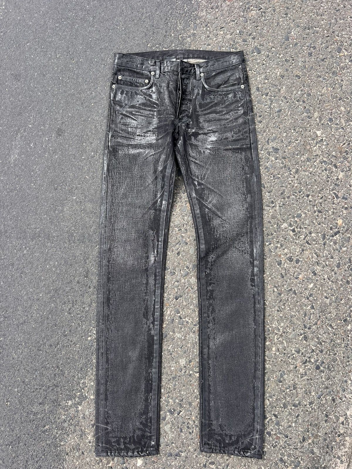 Dior Dior AW03 Hedi Slimane Luster Waxed Jeans | Grailed