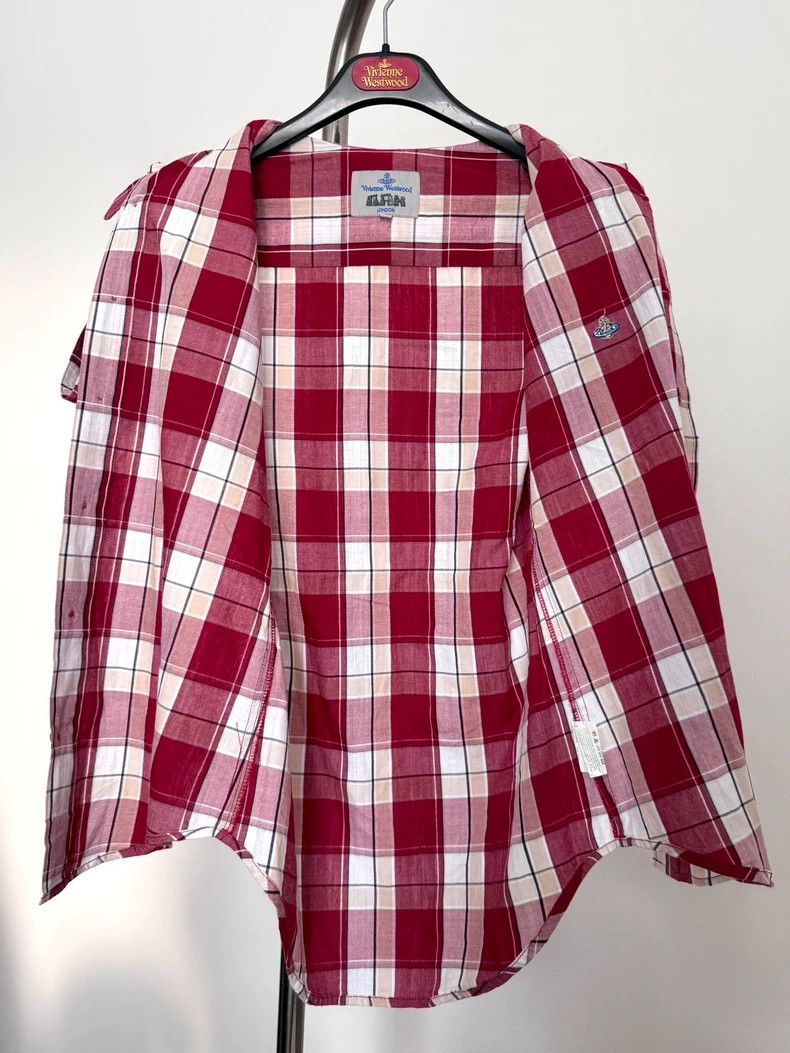 Vivienne Westwood Vivienne Westwood Skirt collar plaid distorted shirt Size M / US 6-8 / IT 42-44 - 5 Thumbnail