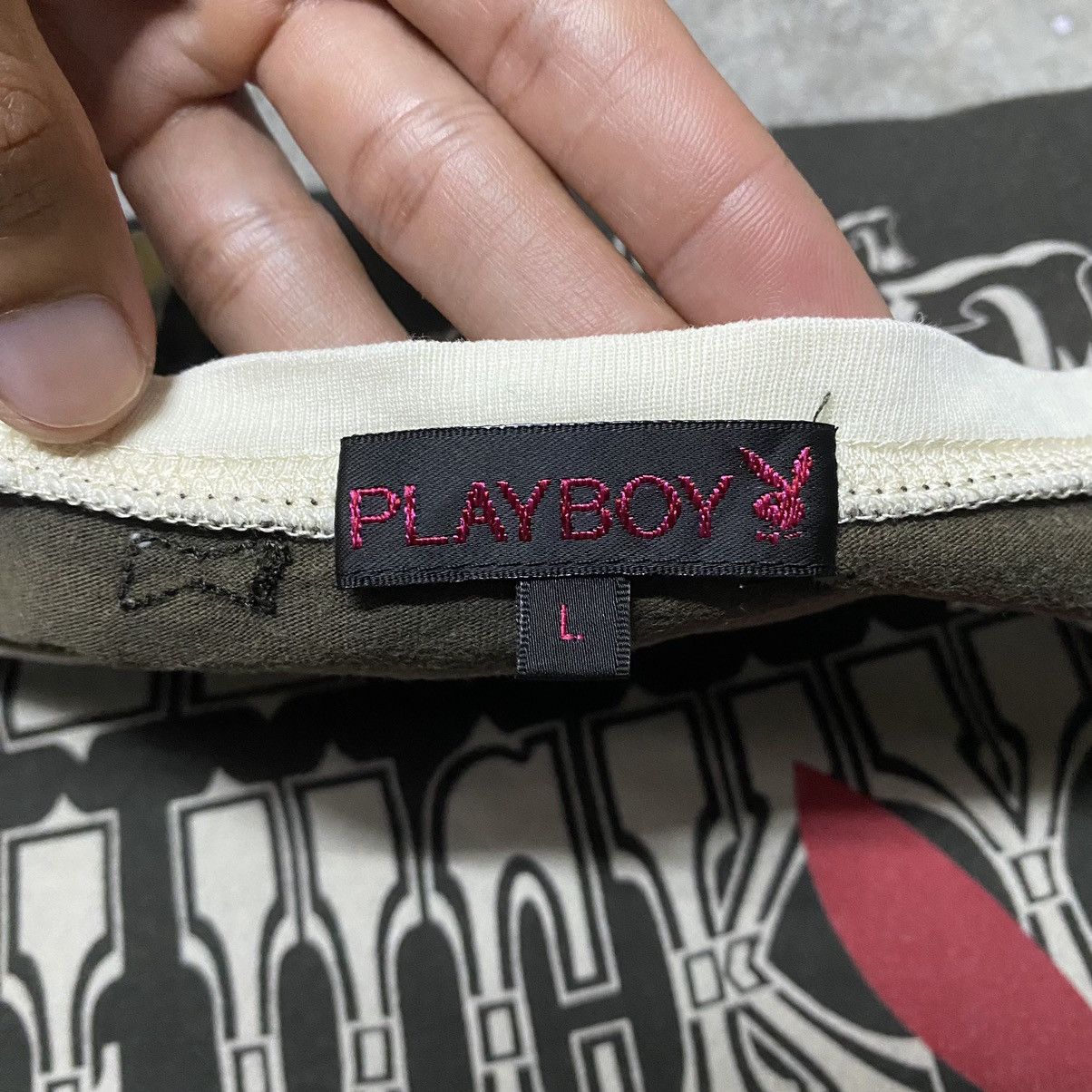 Playboy PLAYBOY FEELING LUCKY RAGLAN T SHIRT Size L / US 10 / IT 46 - 4 Thumbnail