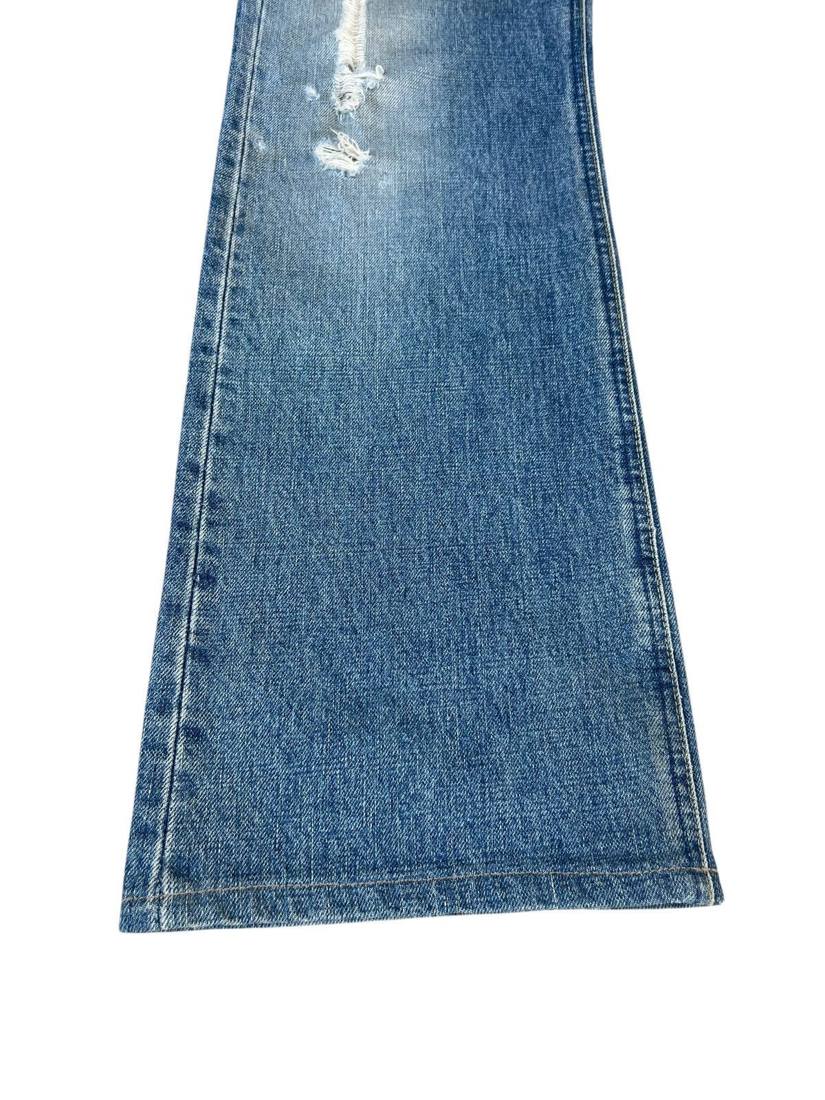 Lee × Vintage VTG 2000s Lee Riders Sanforized Dirty Mud Denim Flare Jeans Size US 32 / EU 48 - 10 Thumbnail