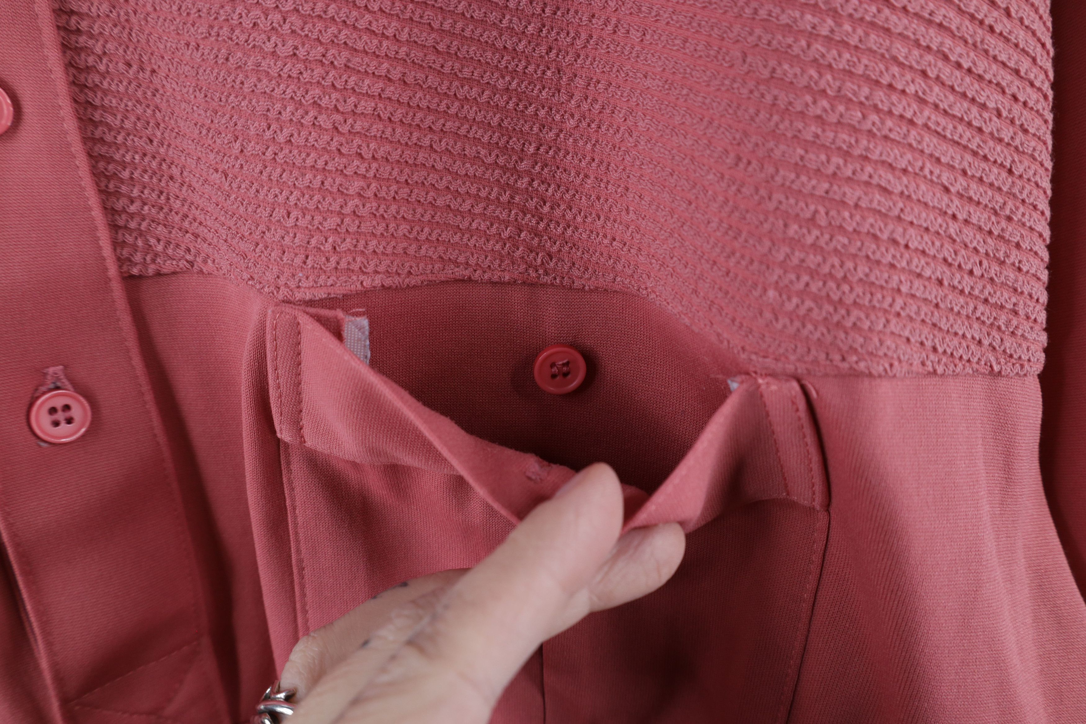 Vintage Vintage 90s Streetwear Knit Collared Pullover Polo Pink Size US M / EU 48-50 / 2 - 5 Thumbnail