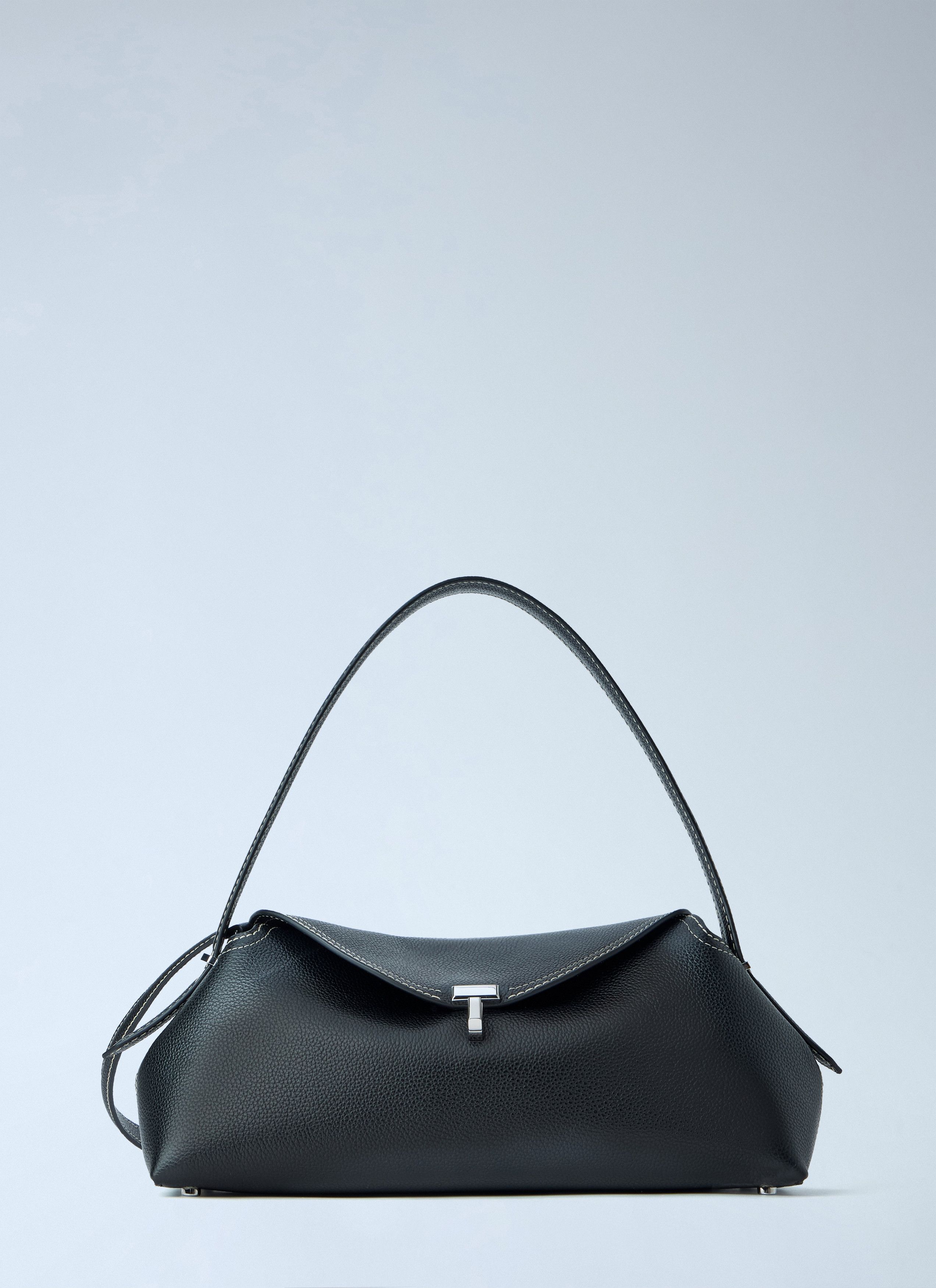 Toteme Toteme T-Lock Grained-Leather Shoulder Bag Size ONE SIZE - 1 Thumbnail
