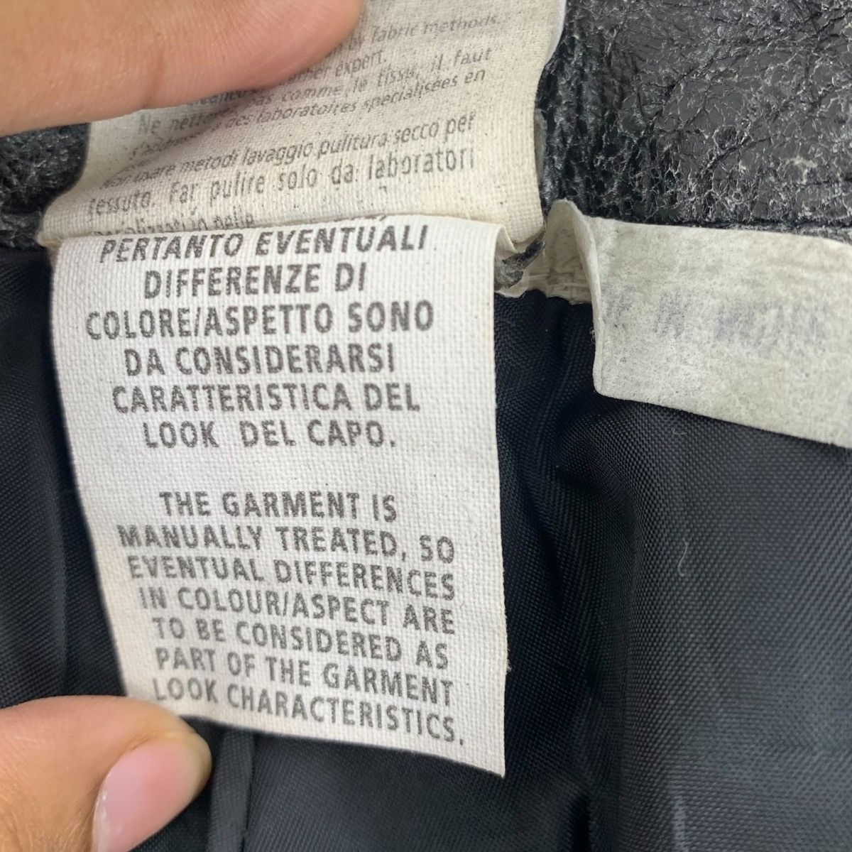 CALVIN KLEIN Leather Casualwear Designer Leather Pants