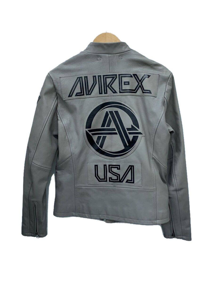 Avirex Avirex Goat Leather Single Rider Jacket Grey Size US M / EU 48-50 / 2 - 2 Thumbnail