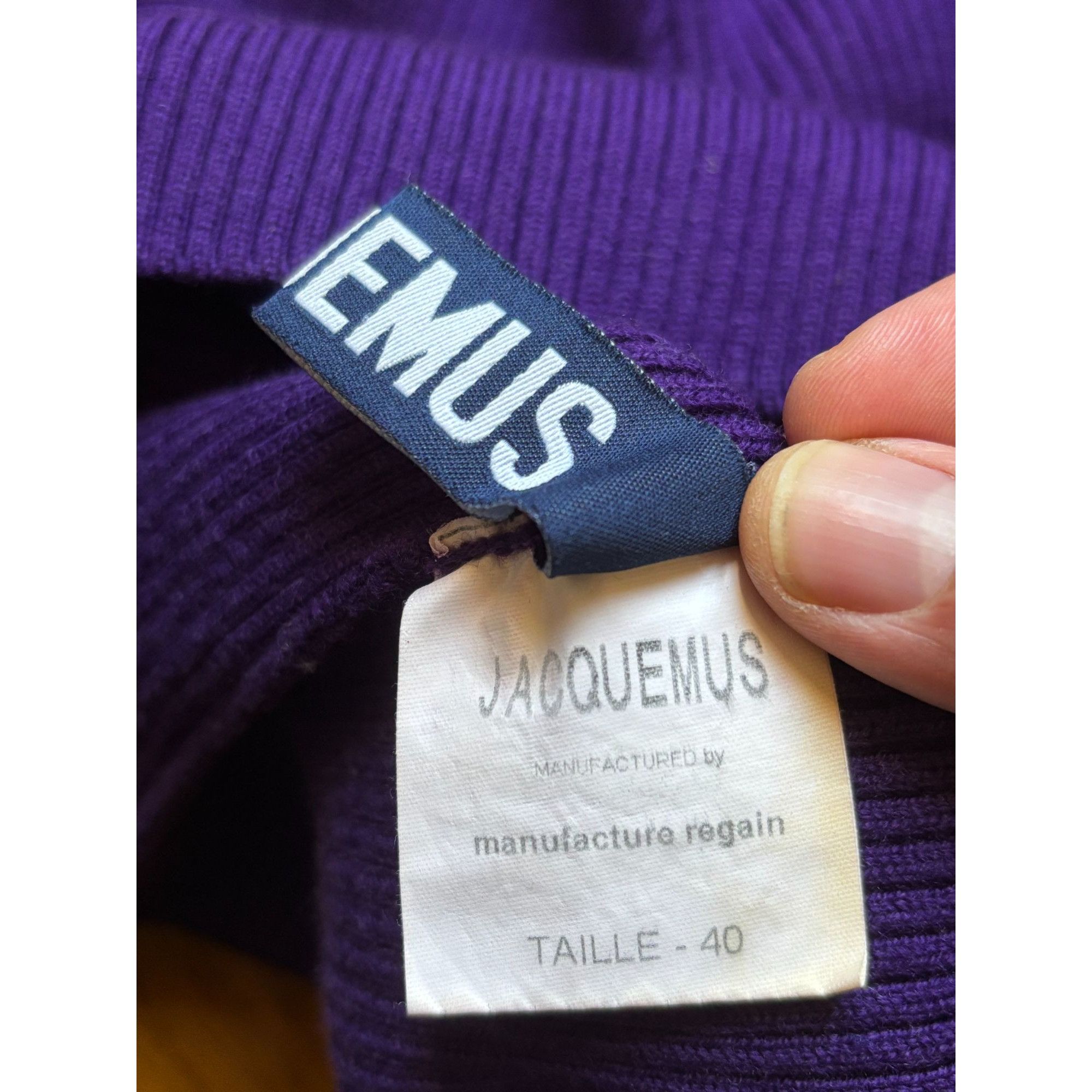Jacquemus Jacquemus Purple Ribbed Turtleneck Size 40 EU Medium Never W Size S / US 4 / IT 40 - 6 Thumbnail