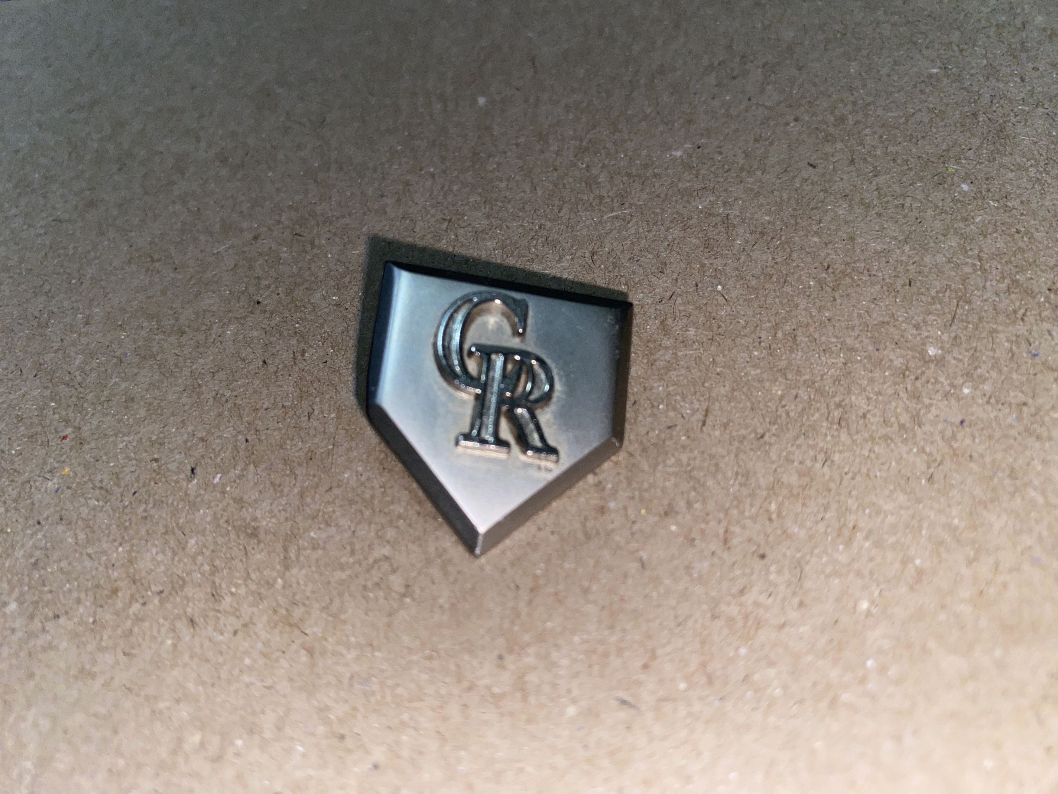 MLB Colorado Rockies Baseball Base diamond Enamel Pin Brooch MLB Size ONE SIZE - 2 Thumbnail