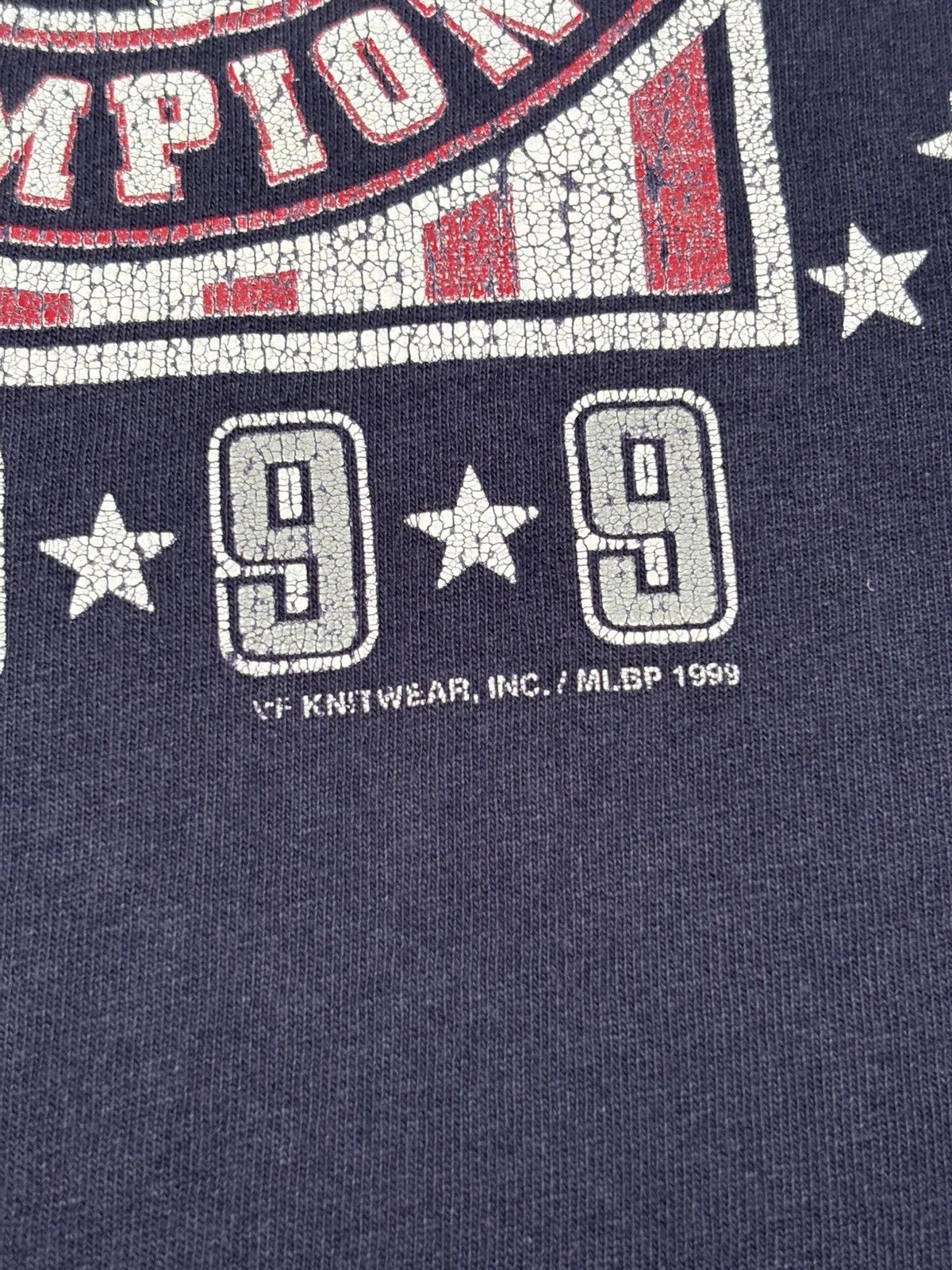 MLB Vintage NEW YORK YANKES 1999 CHAMPIONS MLB T Shirt Faded Size US M / EU 48-50 / 2 - 4 Thumbnail
