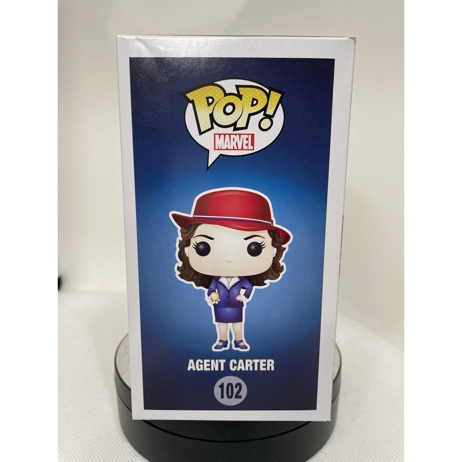 Marvel Comics Funko Pop! Agent Peggy Carter w/gold orb #102 Hot Topic Excl Size ONE SIZE - 8 Thumbnail