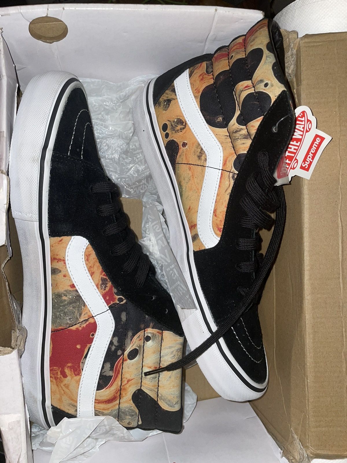 Supreme × Vans Supreme Blood ad Semen High Top Sneakers Size US 12 / EU 45 - 3 Thumbnail